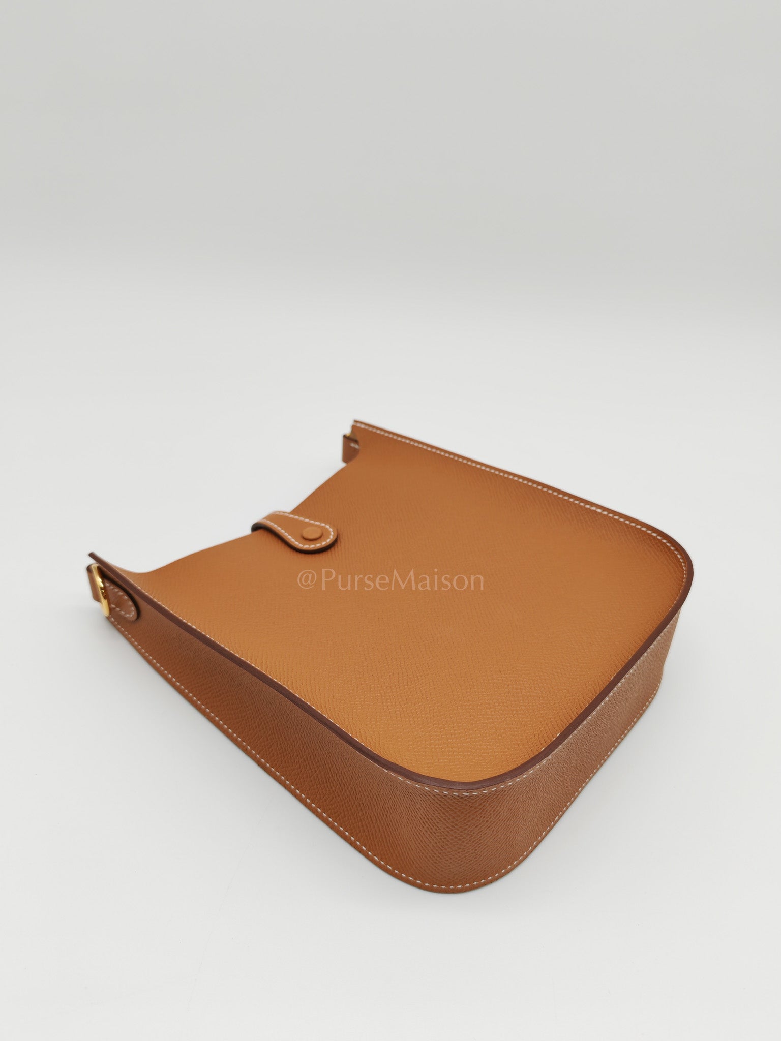 Evelyne 16 TPM Sellier in Gold Epsom Leather and Gold Hardware Stamp K (2025) | Purse Maison Luxury Bags Shop