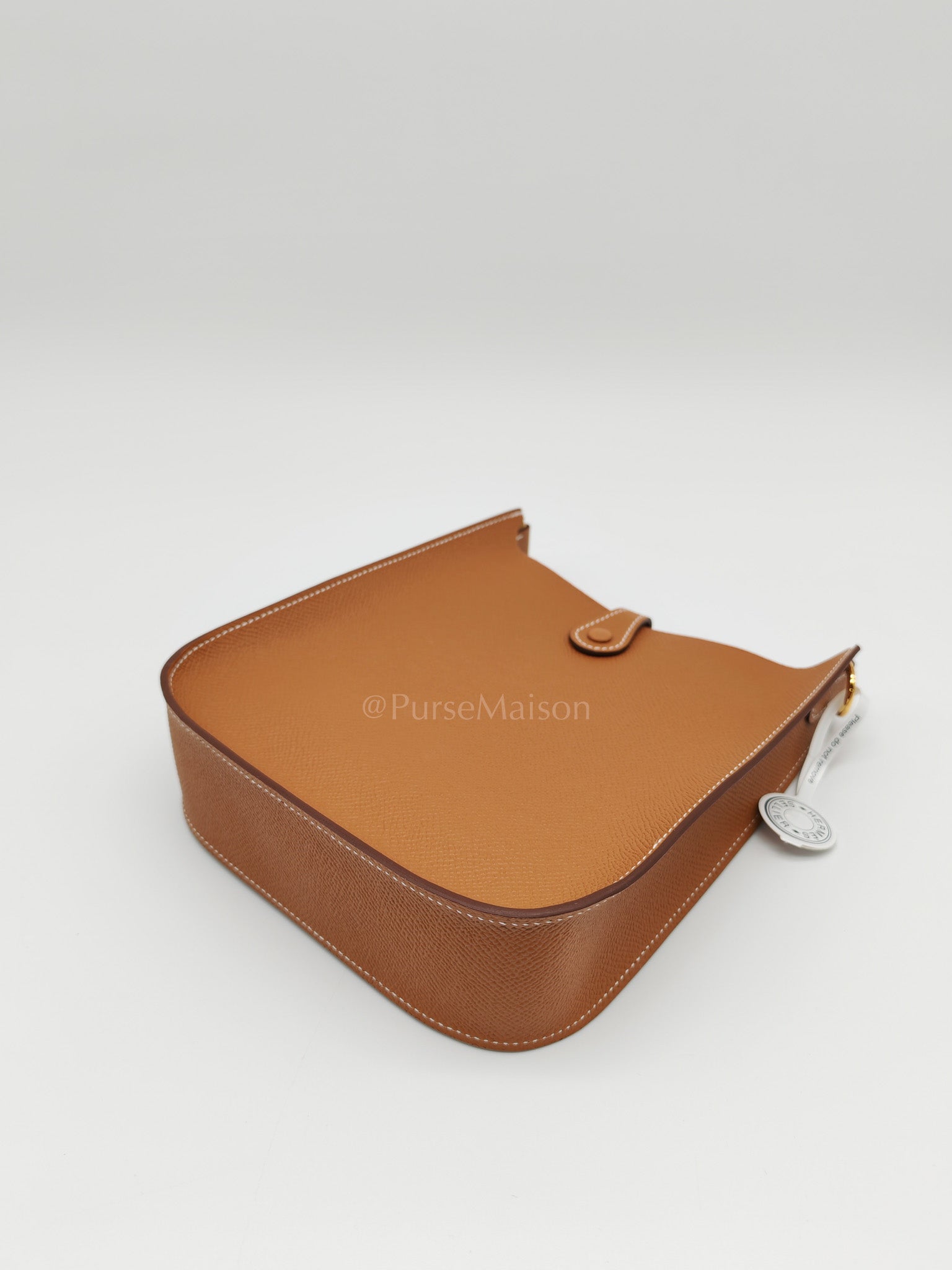 Evelyne 16 TPM Sellier in Gold Epsom Leather and Gold Hardware Stamp K (2025) | Purse Maison Luxury Bags Shop