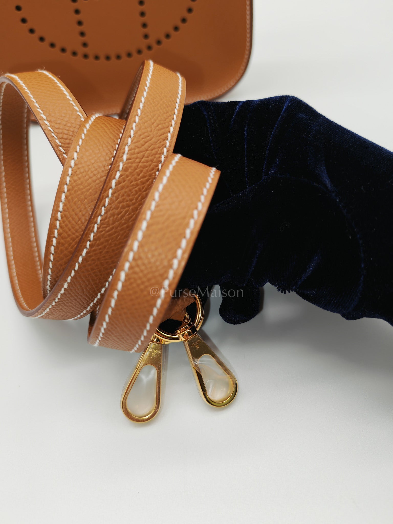 Evelyne 16 TPM Sellier in Gold Epsom Leather and Gold Hardware Stamp K (2025) | Purse Maison Luxury Bags Shop