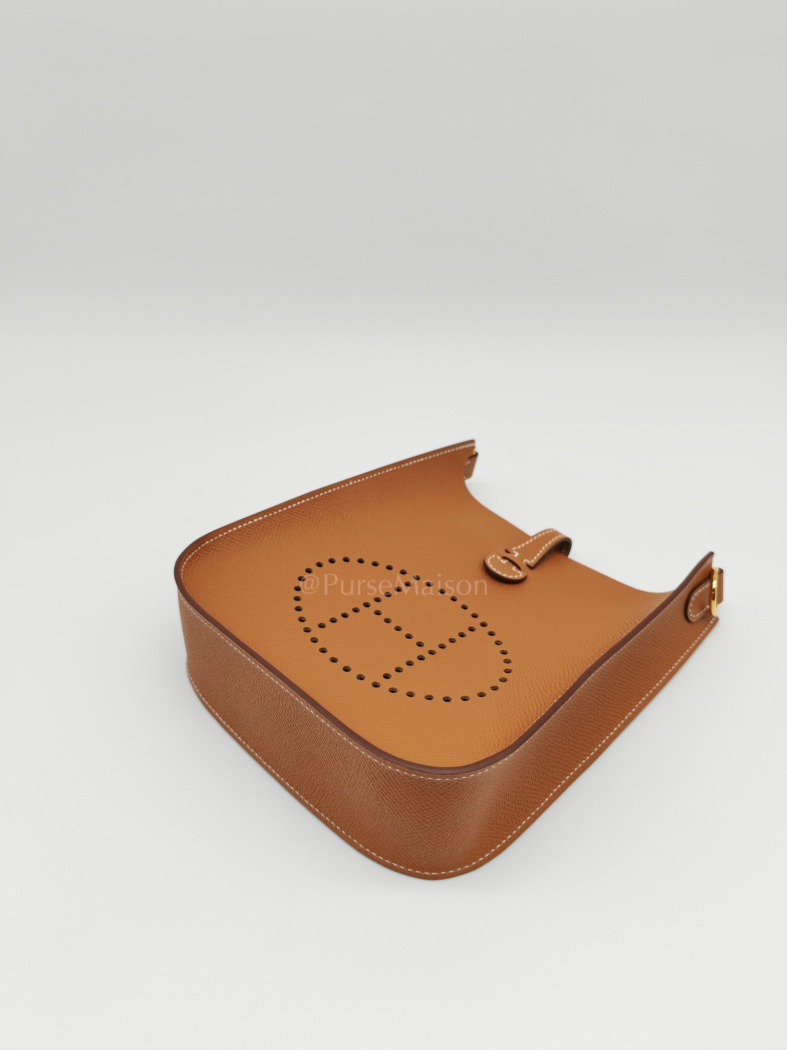 Evelyne 16 TPM Sellier in Gold Epsom Leather and Gold Hardware Stamp K (2025) | Purse Maison Luxury Bags Shop