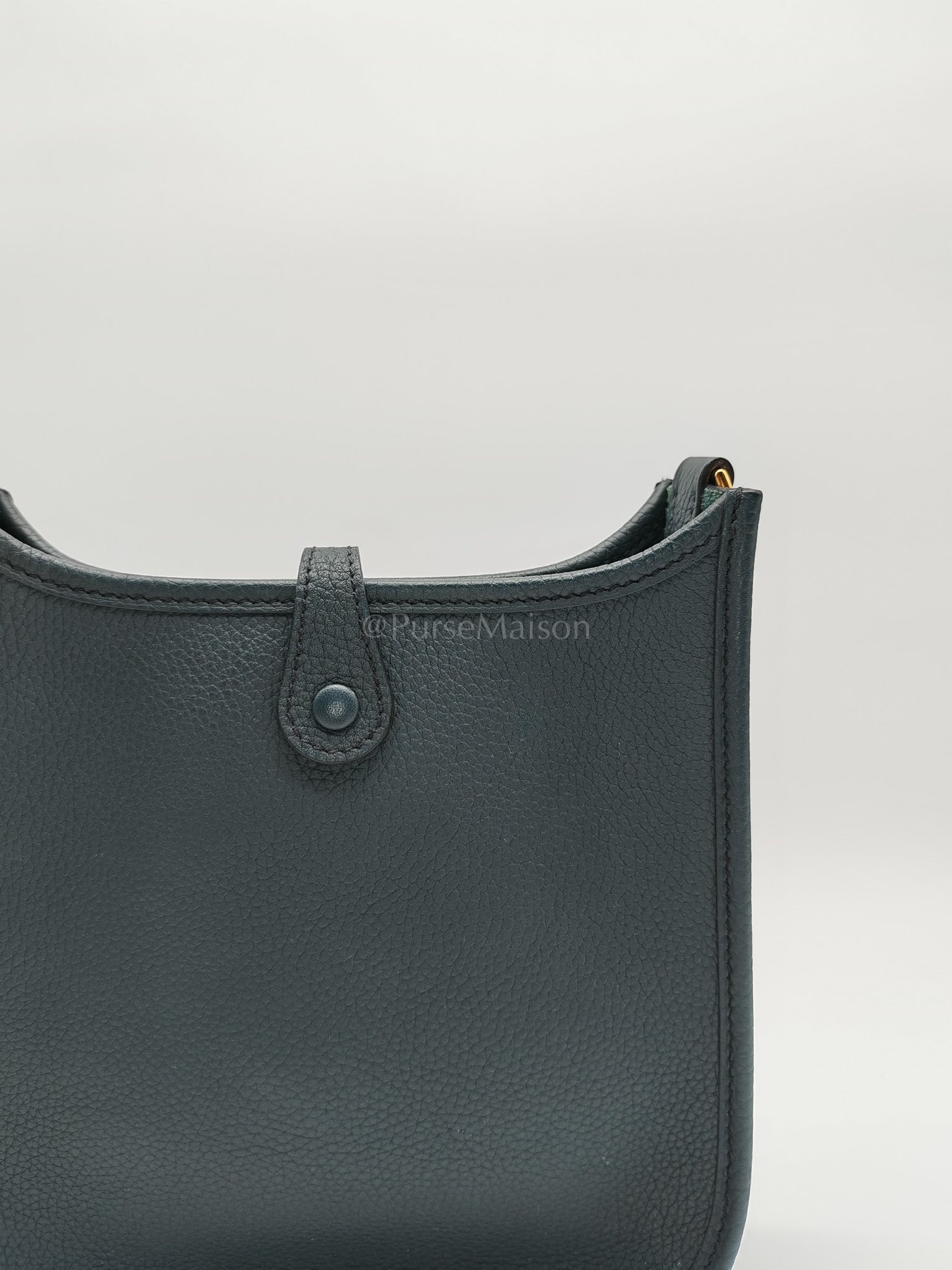 Evelyne 16 TPM Taurillion Maurice Vert Rousseau in Gold Hardware Stamp B(2023) | Purse Maison Luxury Bags Shop