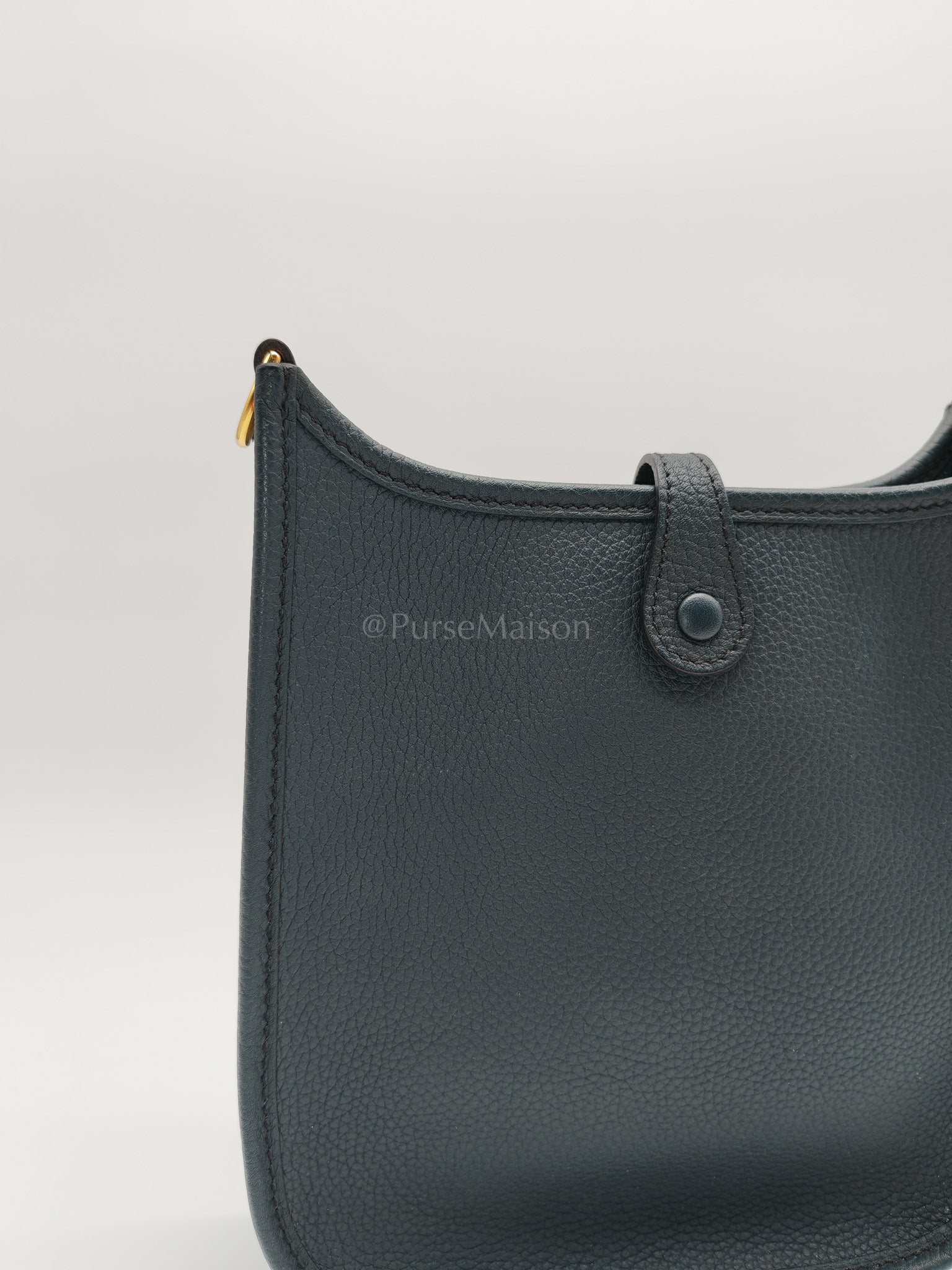 Evelyne 16 TPM Taurillion Maurice Vert Rousseau in Gold Hardware Stamp B(2023) | Purse Maison Luxury Bags Shop