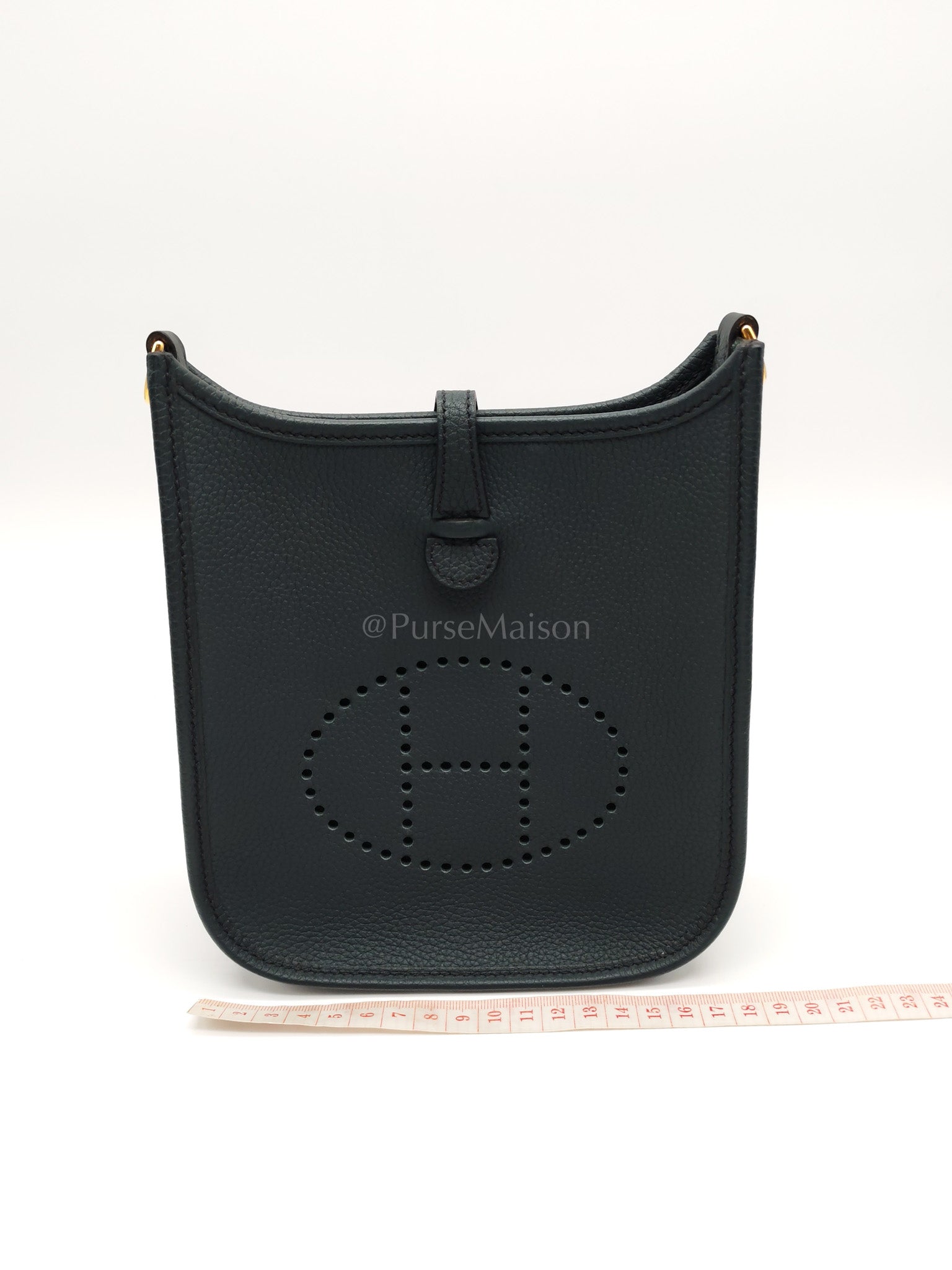 Evelyne 16 TPM Taurillion Maurice Vert Rousseau in Gold Hardware Stamp B(2023) | Purse Maison Luxury Bags Shop