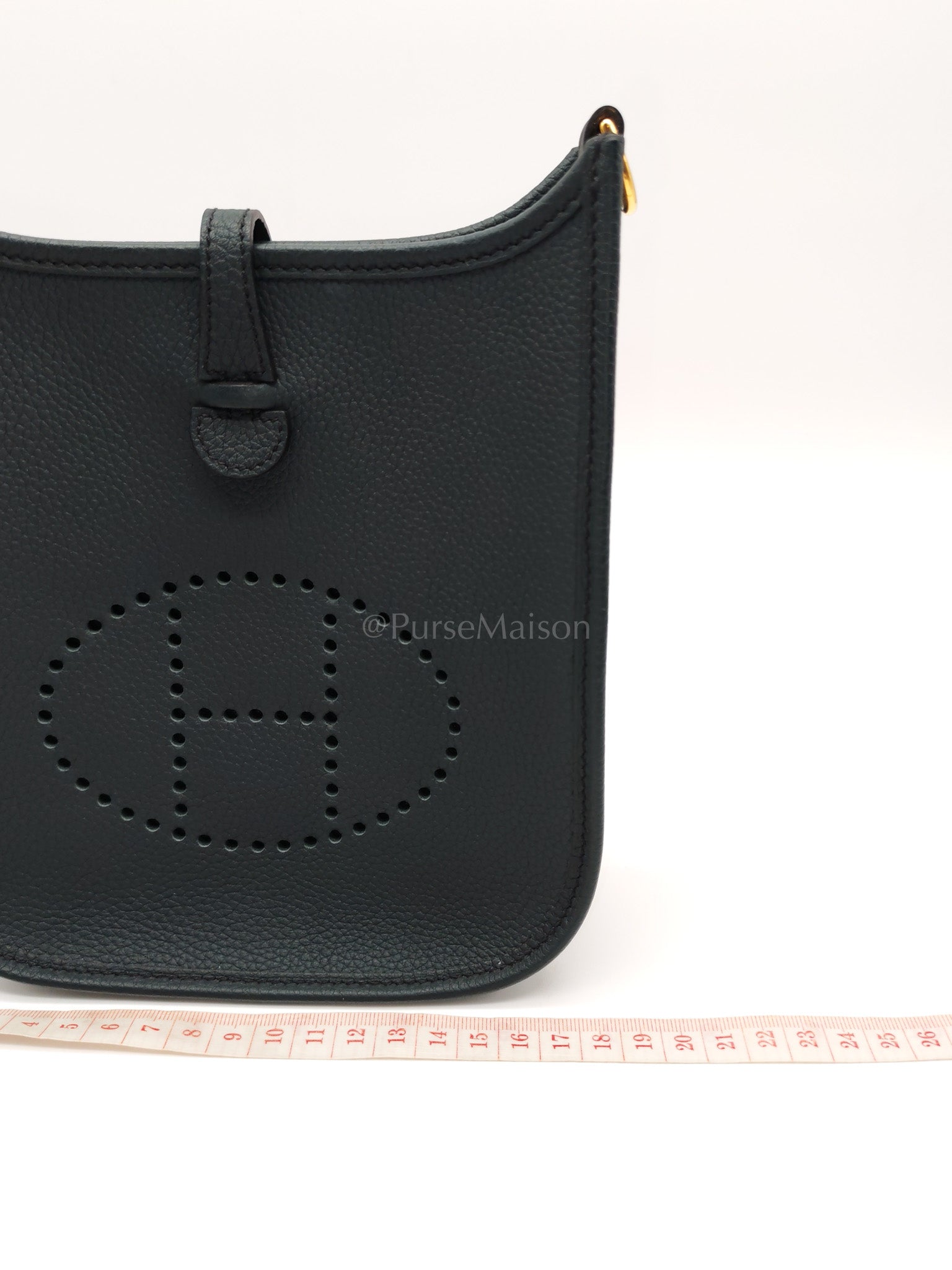 Evelyne 16 TPM Taurillion Maurice Vert Rousseau in Gold Hardware Stamp B(2023) | Purse Maison Luxury Bags Shop