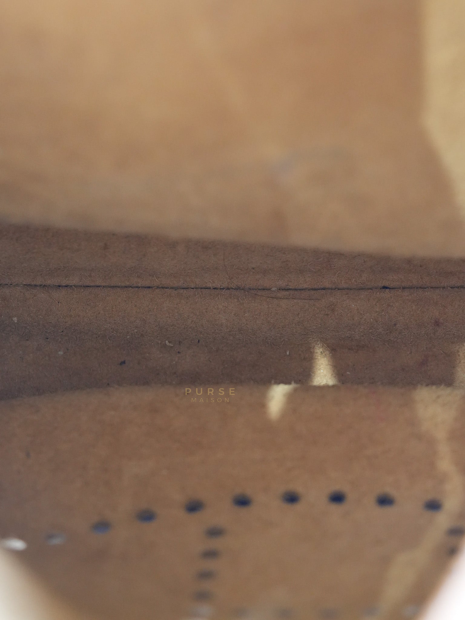 Evelyne GM in Gold Clemence Leather & Palladium Hardware Stamp Square H (2004) | Purse Maison Luxury Bags Shop