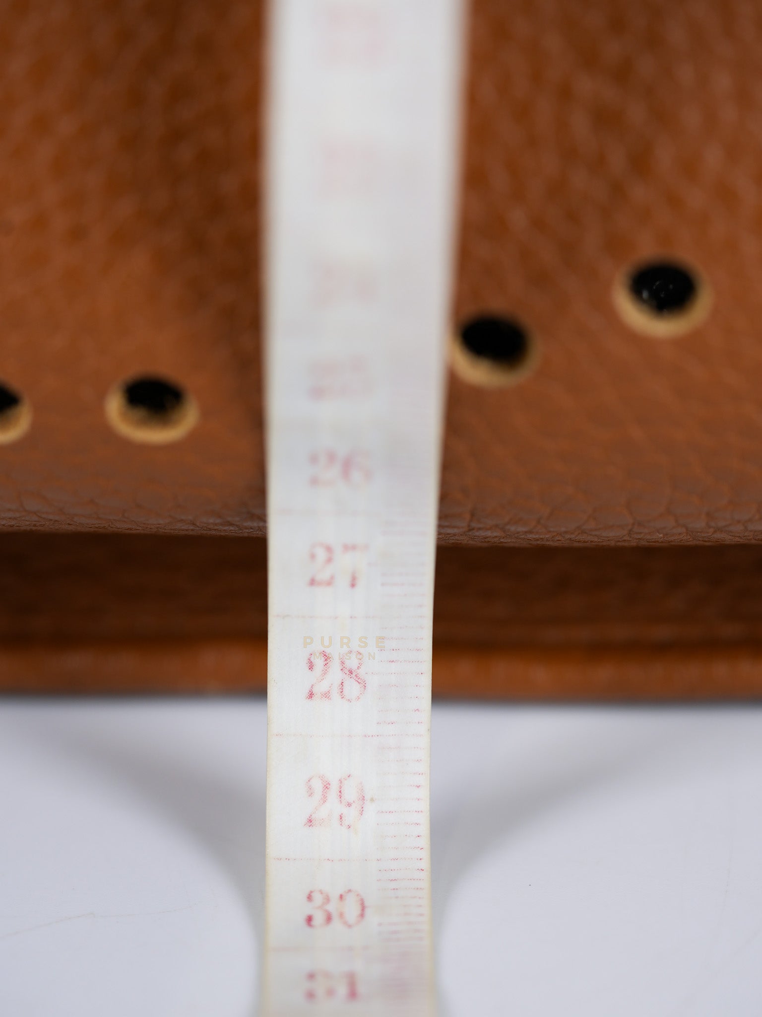 Evelyne GM in Gold Clemence Leather & Palladium Hardware Stamp Square H (2004) | Purse Maison Luxury Bags Shop