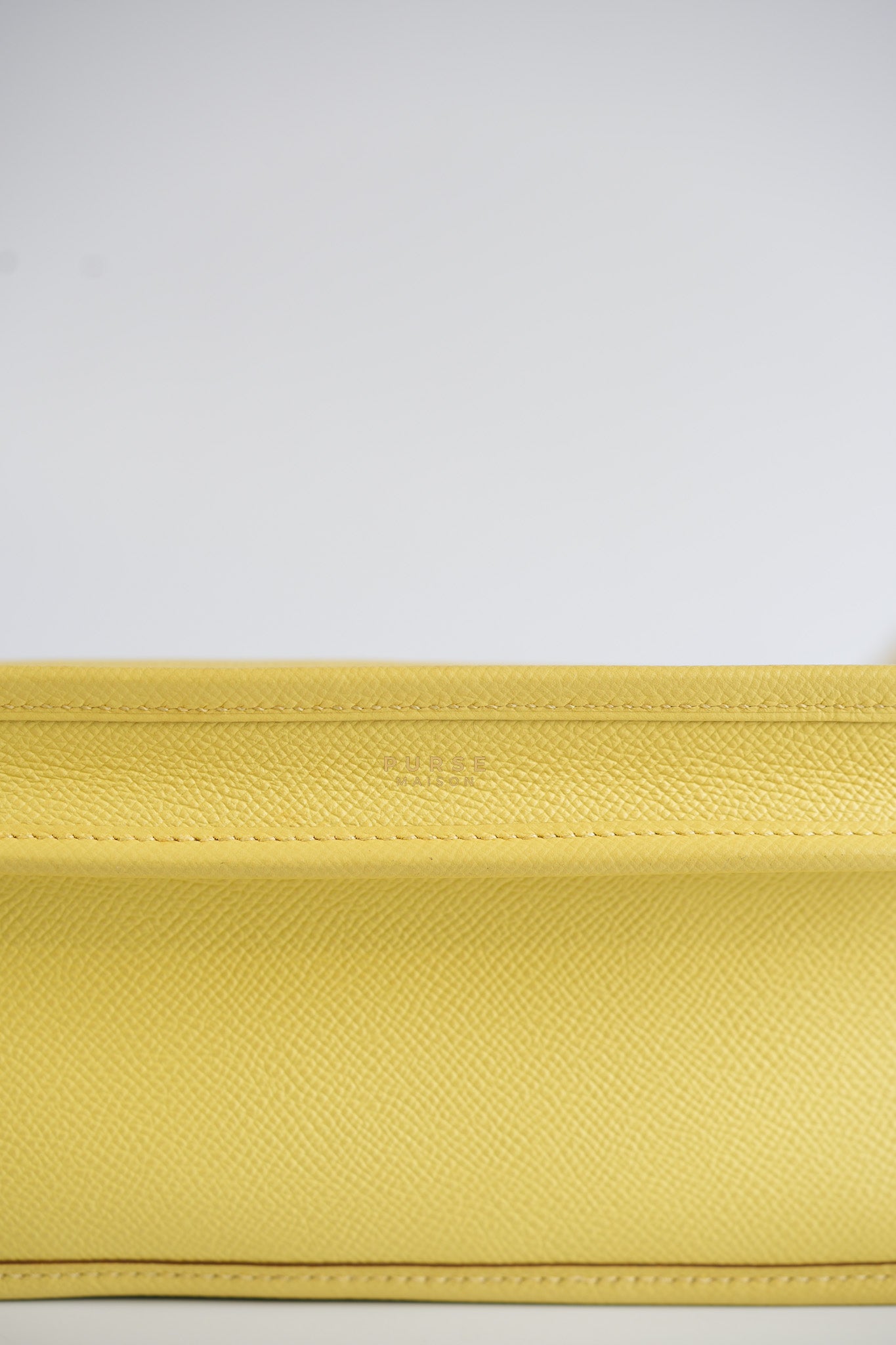 Evelyne III PM Jaune Poussin Clemence in Palladium Hardware Stamp T | Purse Maison Luxury Bags Shop