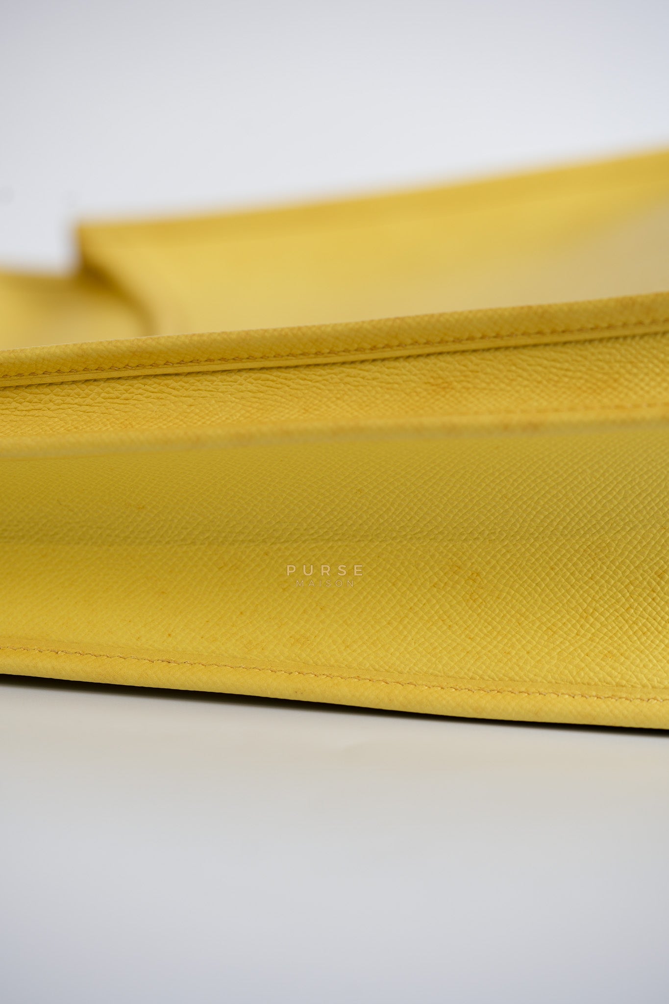 Evelyne III PM Jaune Poussin Clemence in Palladium Hardware Stamp T | Purse Maison Luxury Bags Shop