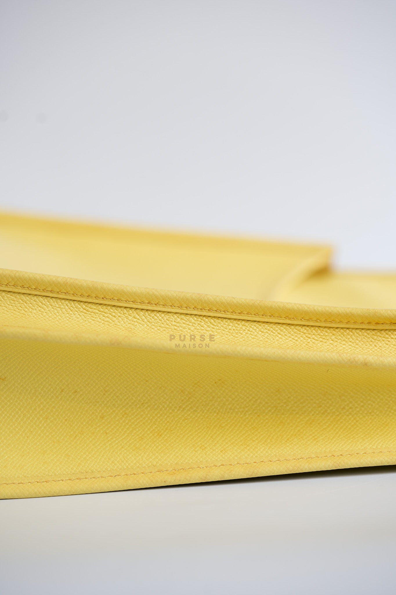 Evelyne III PM Jaune Poussin Clemence in Palladium Hardware Stamp T | Purse Maison Luxury Bags Shop