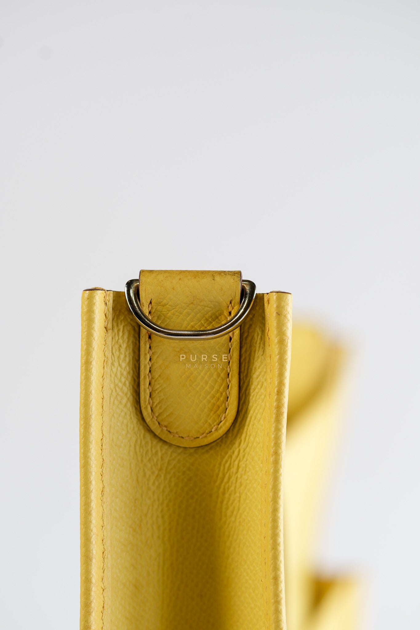 Evelyne III PM Jaune Poussin Clemence in Palladium Hardware Stamp T | Purse Maison Luxury Bags Shop