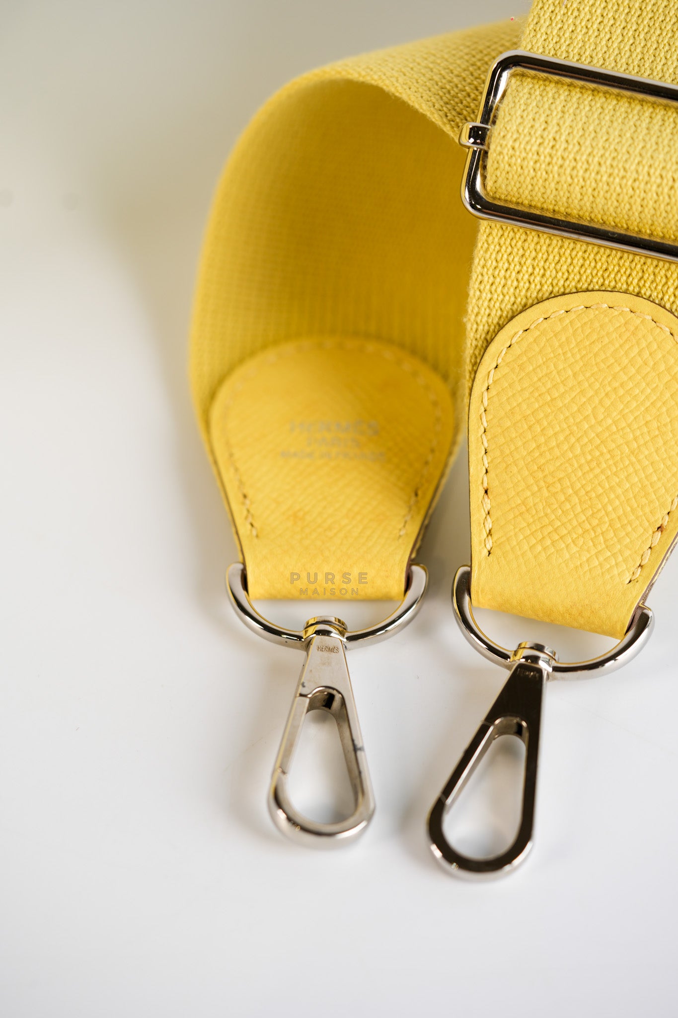 Evelyne III PM Jaune Poussin Clemence in Palladium Hardware Stamp T | Purse Maison Luxury Bags Shop