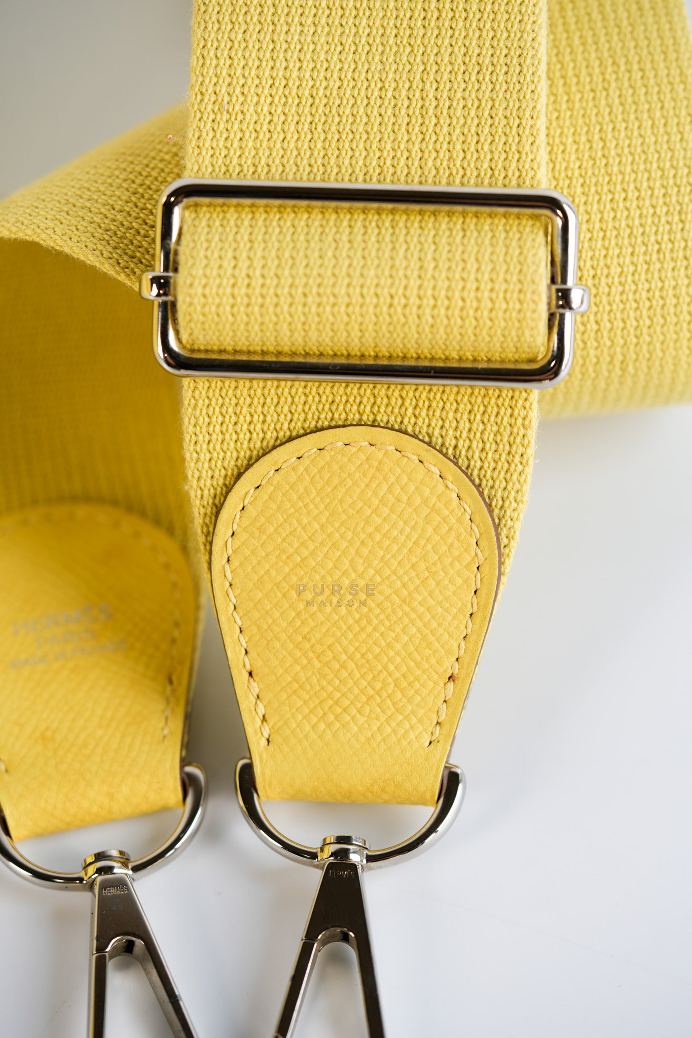 Evelyne III PM Jaune Poussin Clemence in Palladium Hardware Stamp T | Purse Maison Luxury Bags Shop