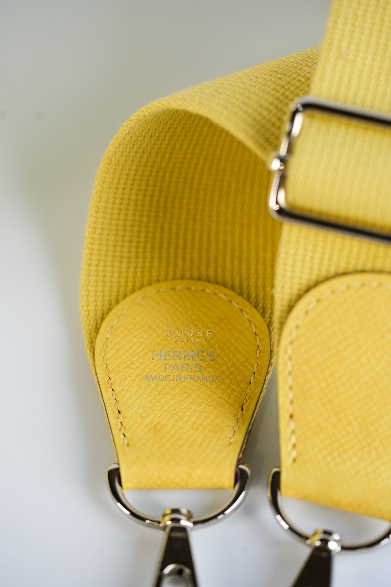 Evelyne III PM Jaune Poussin Clemence in Palladium Hardware Stamp T | Purse Maison Luxury Bags Shop