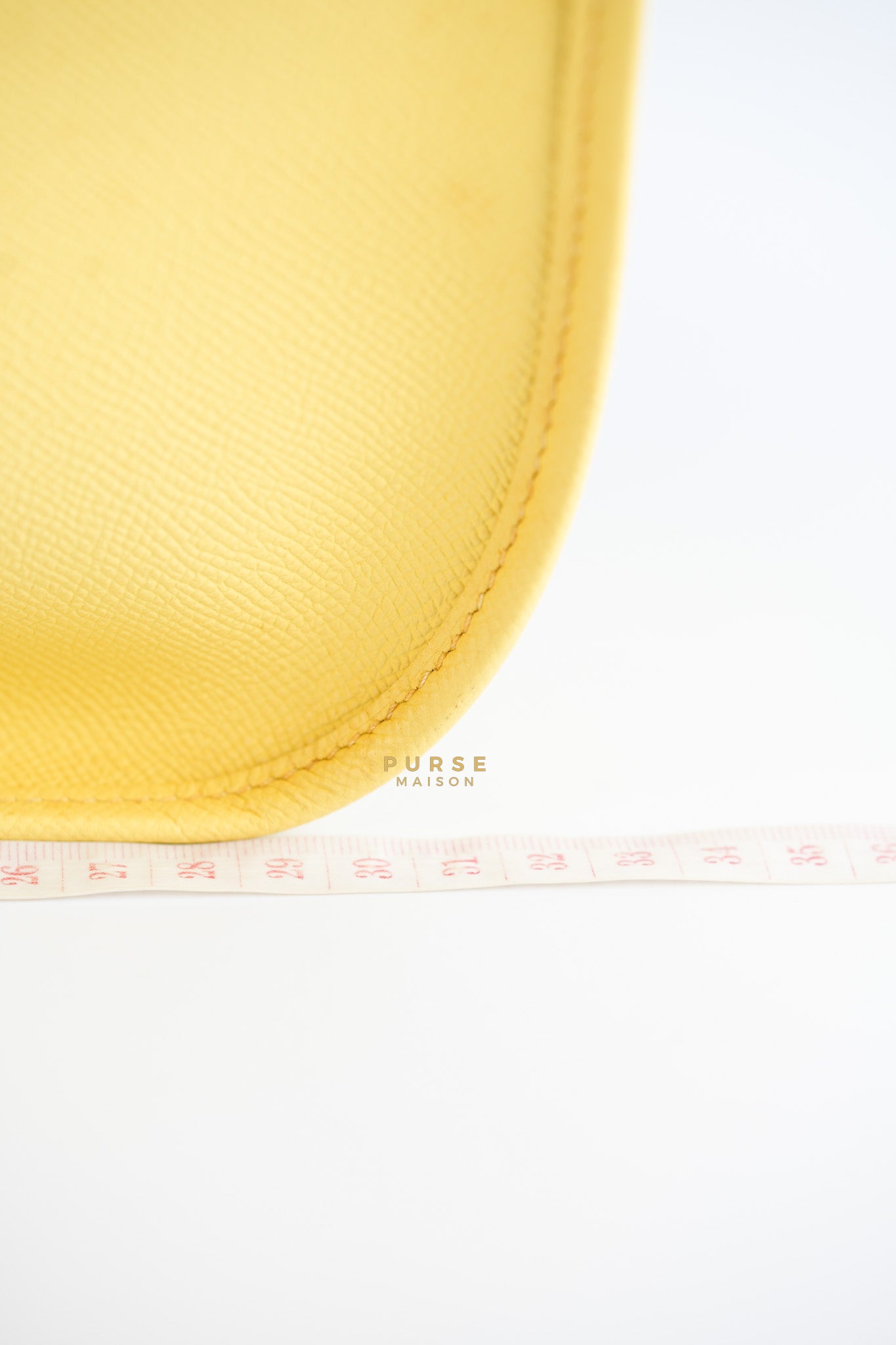 Evelyne III PM Jaune Poussin Clemence in Palladium Hardware Stamp T | Purse Maison Luxury Bags Shop