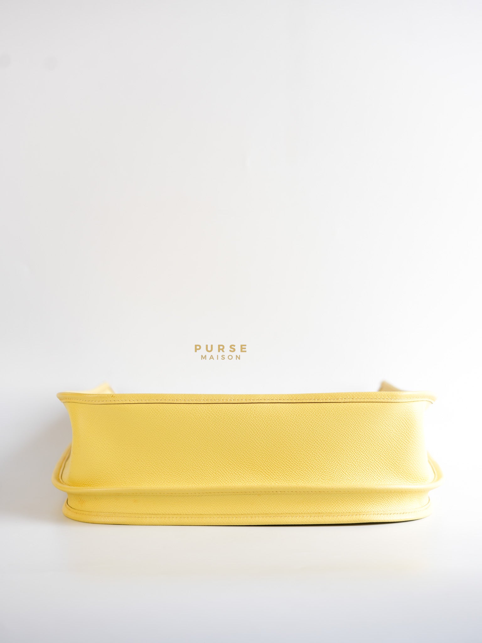 Evelyne III PM Jaune Poussin Clemence in Palladium Hardware Stamp T | Purse Maison Luxury Bags Shop