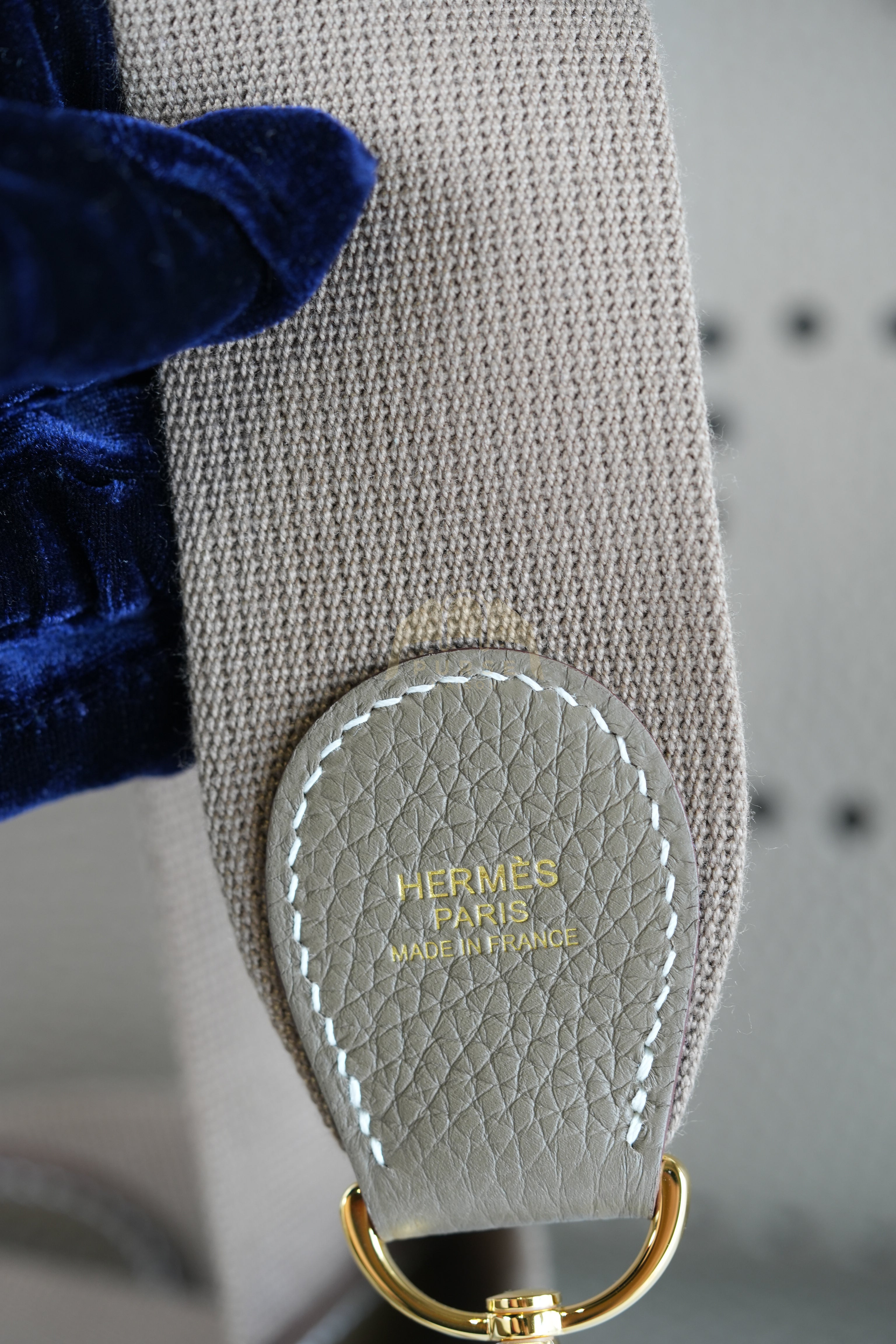 Evelyne PM Etoupe in Clemence Leather and Gold Hardware Stamp K (2025) | Purse Maison Luxury Bags Shop