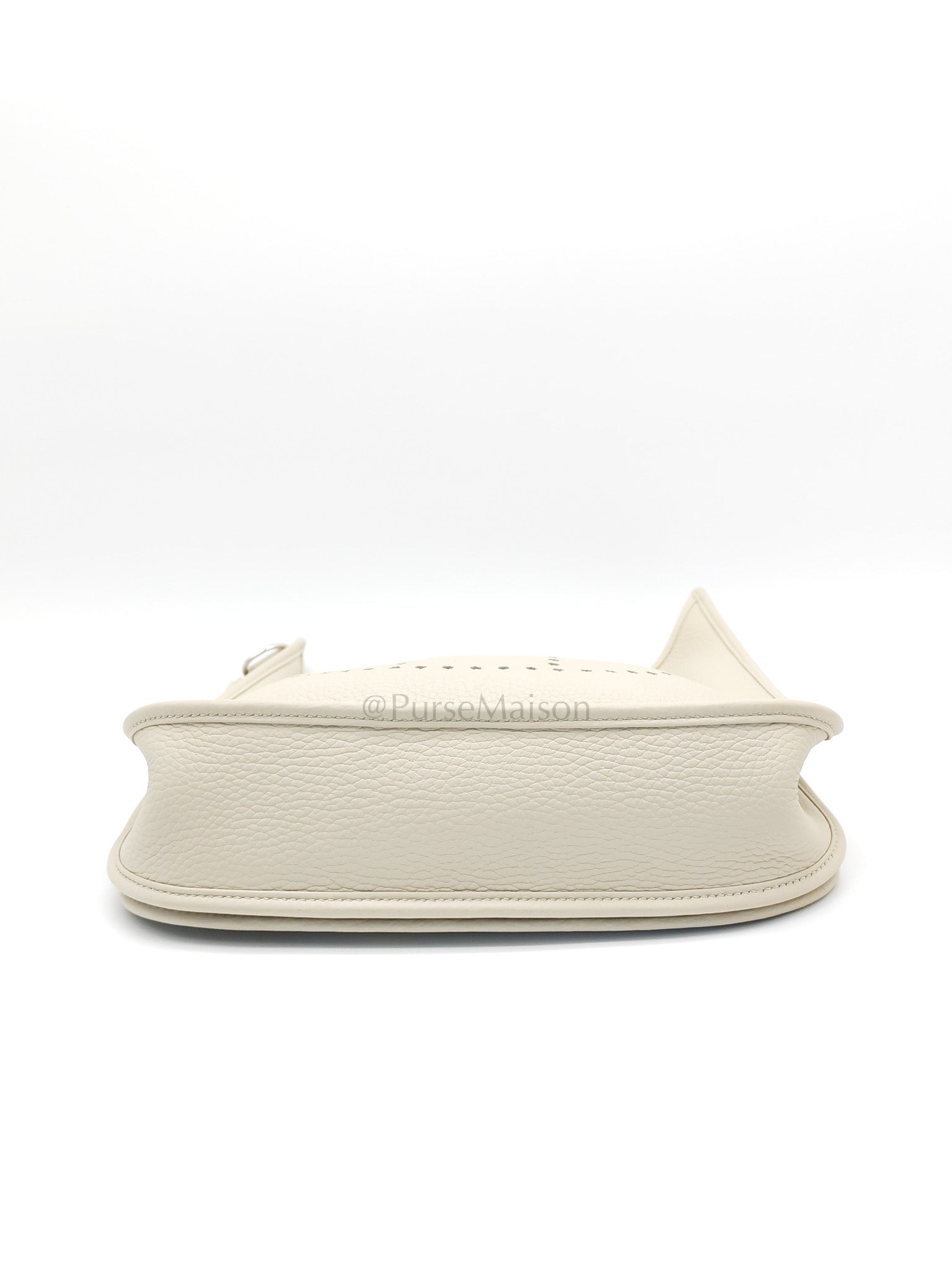 Evelyne PM in Beton Clemence Leather and Palladium Hardware Stamp W (2024) | Purse Maison Luxury Bags Shop