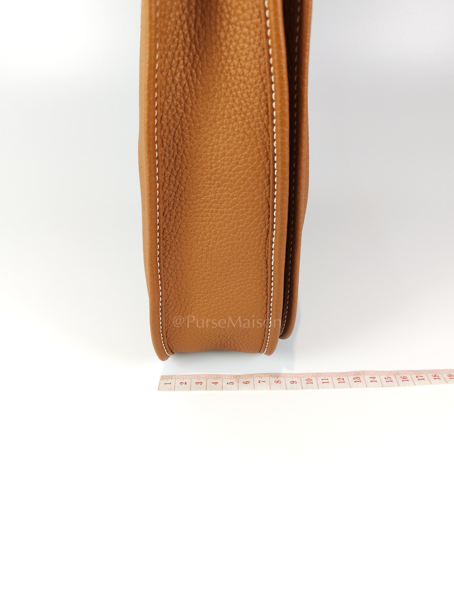 Evelyne PM in Gold Clemence Leather and Gold Hardware Stamp B (2023) | Purse Maison Luxury Bags Shop