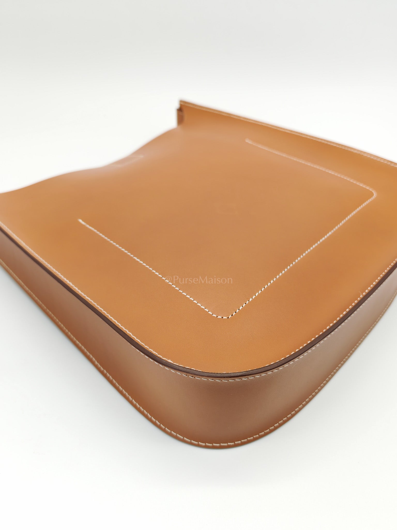 Evelyne PM Sellier in Gold Vache Hunter Leather and Palladium Hardware Stamp A (2017) | Purse Maison Luxury Bags Shop