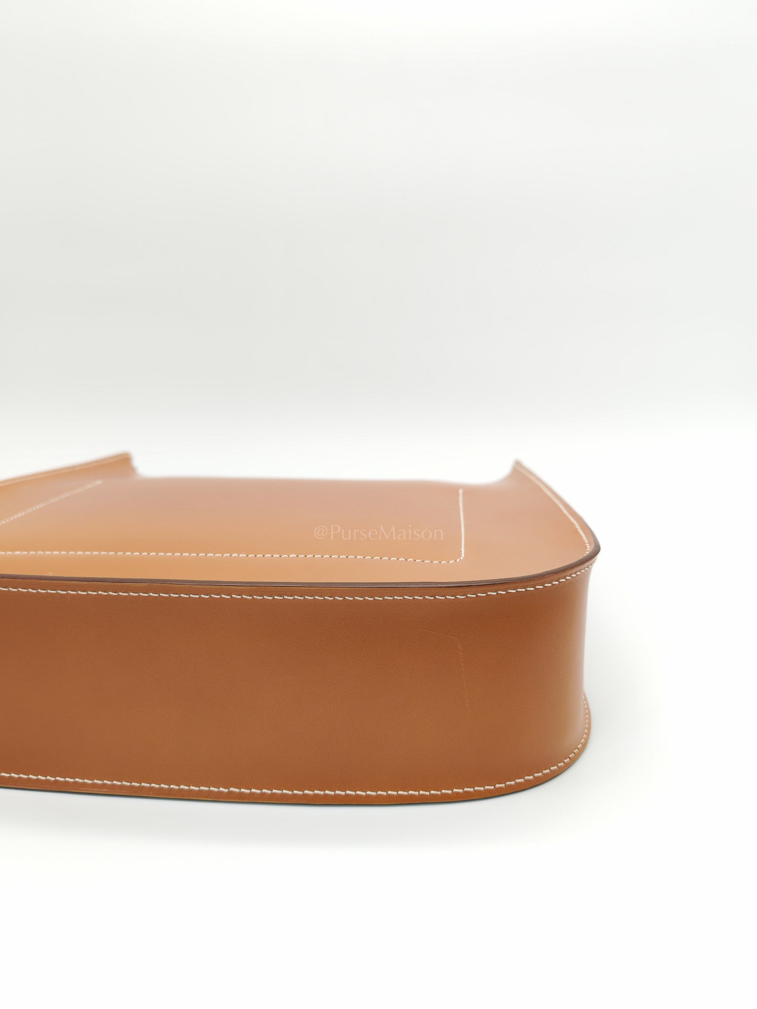 Evelyne PM Sellier in Gold Vache Hunter Leather and Palladium Hardware Stamp A (2017) | Purse Maison Luxury Bags Shop