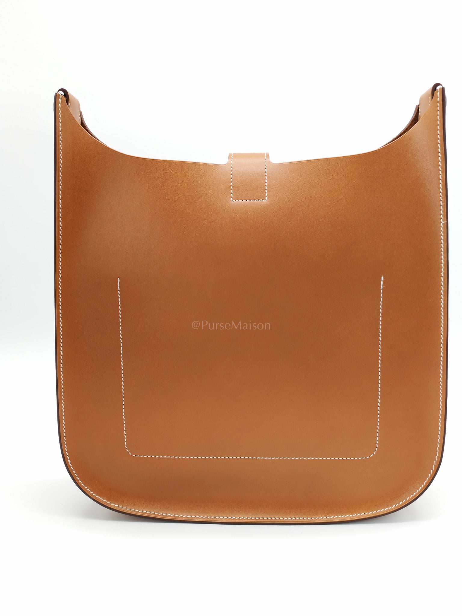 Evelyne PM Sellier in Gold Vache Hunter Leather and Palladium Hardware Stamp A (2017) | Purse Maison Luxury Bags Shop