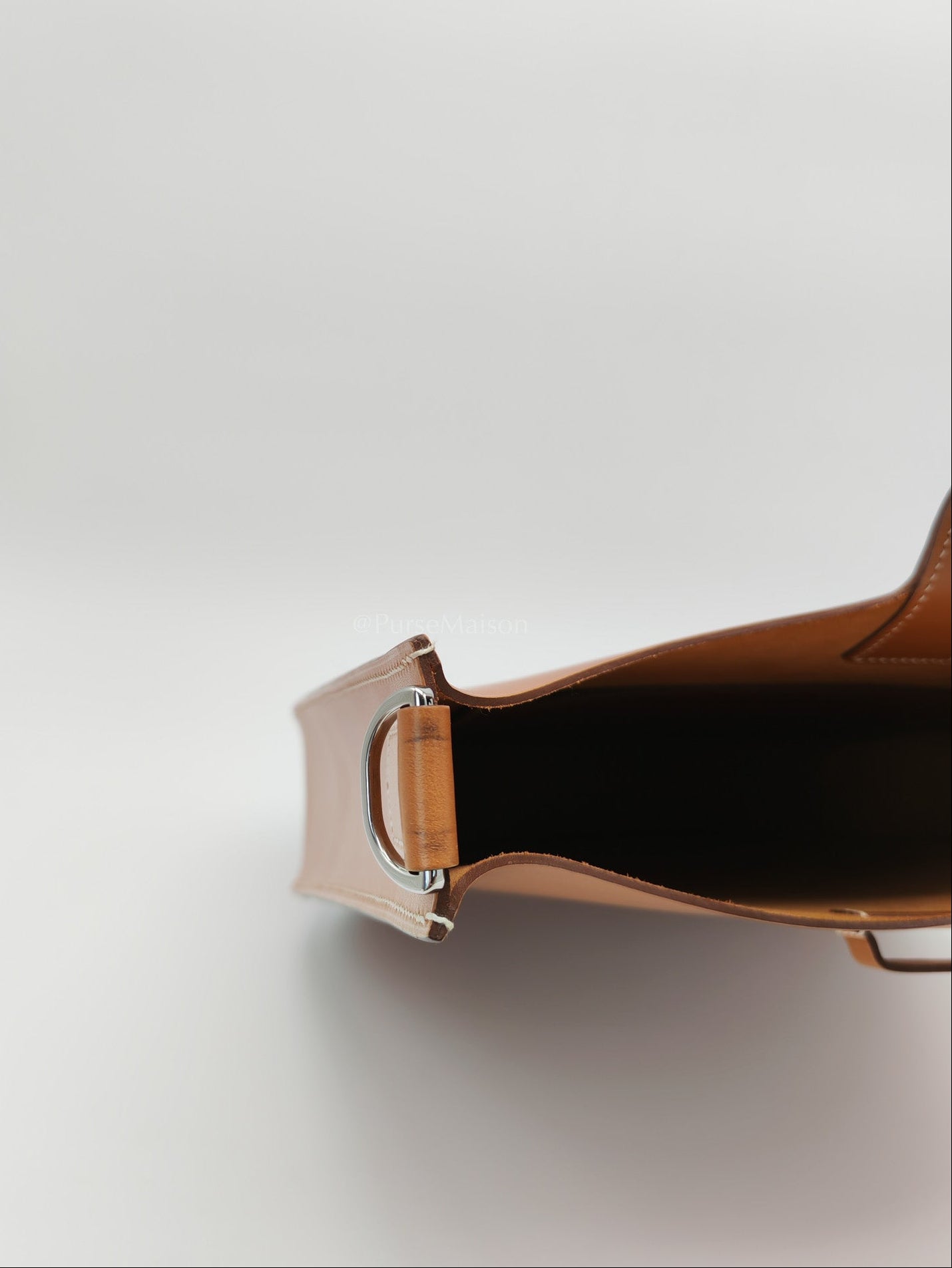 Evelyne PM Sellier in Gold Vache Hunter Leather and Palladium Hardware Stamp A (2017) | Purse Maison Luxury Bags Shop