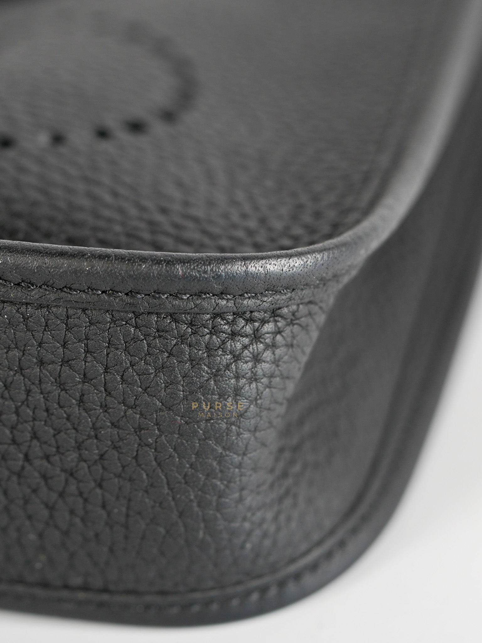 Evelyne TPM Black Clemence Leather in Gold Hardware Stamp D (2019) | Purse Maison Luxury Bags Shop