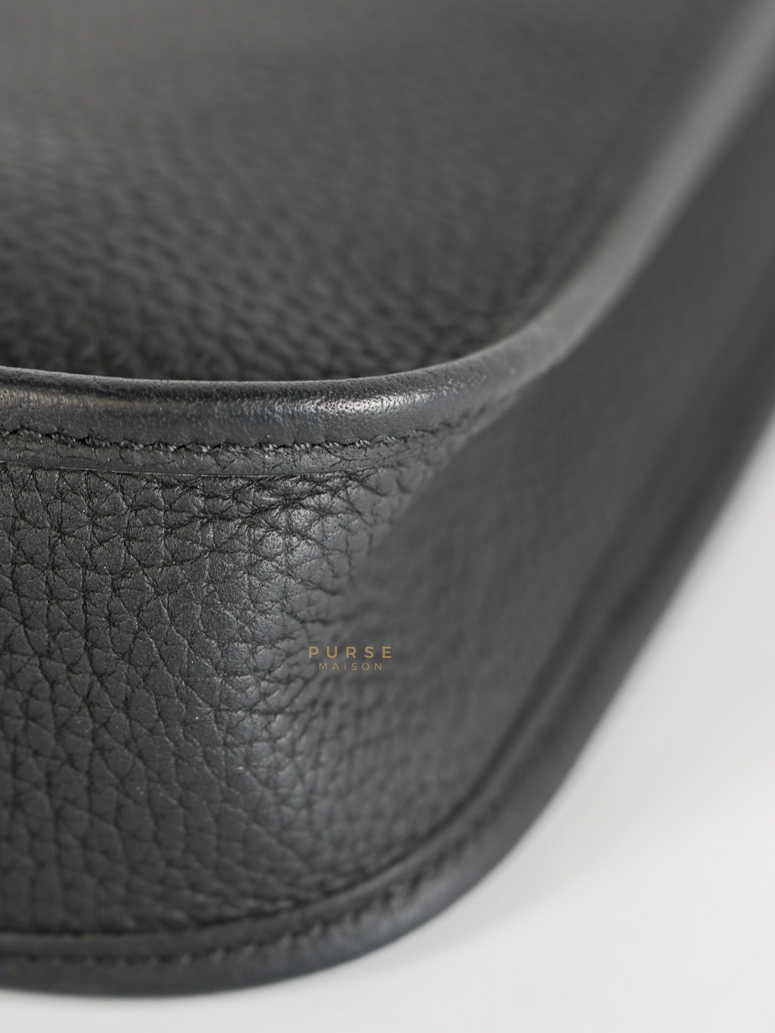 Evelyne TPM Black Clemence Leather in Gold Hardware Stamp D (2019) | Purse Maison Luxury Bags Shop