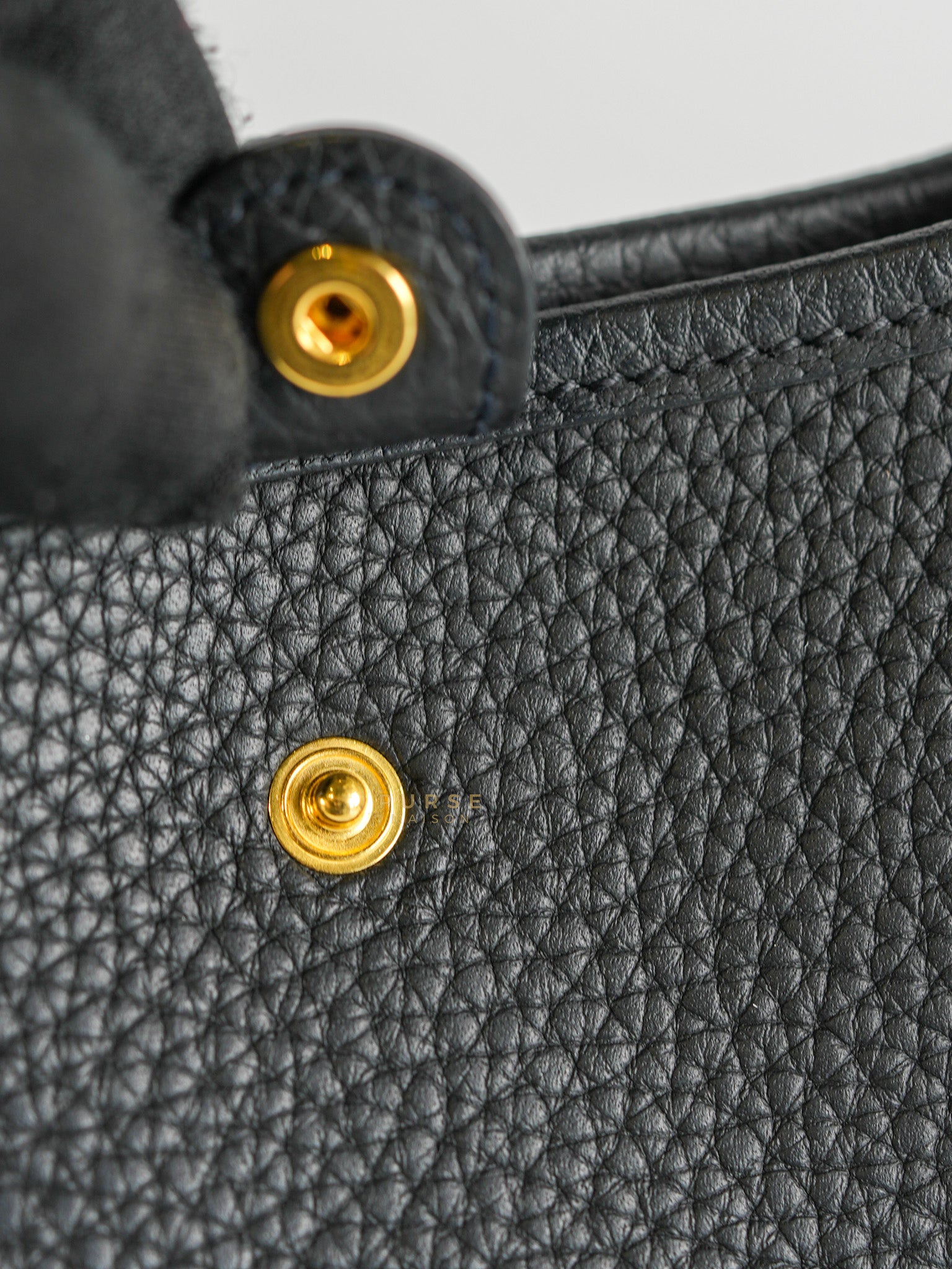 Evelyne TPM Black Clemence Leather in Gold Hardware Stamp D (2019) | Purse Maison Luxury Bags Shop