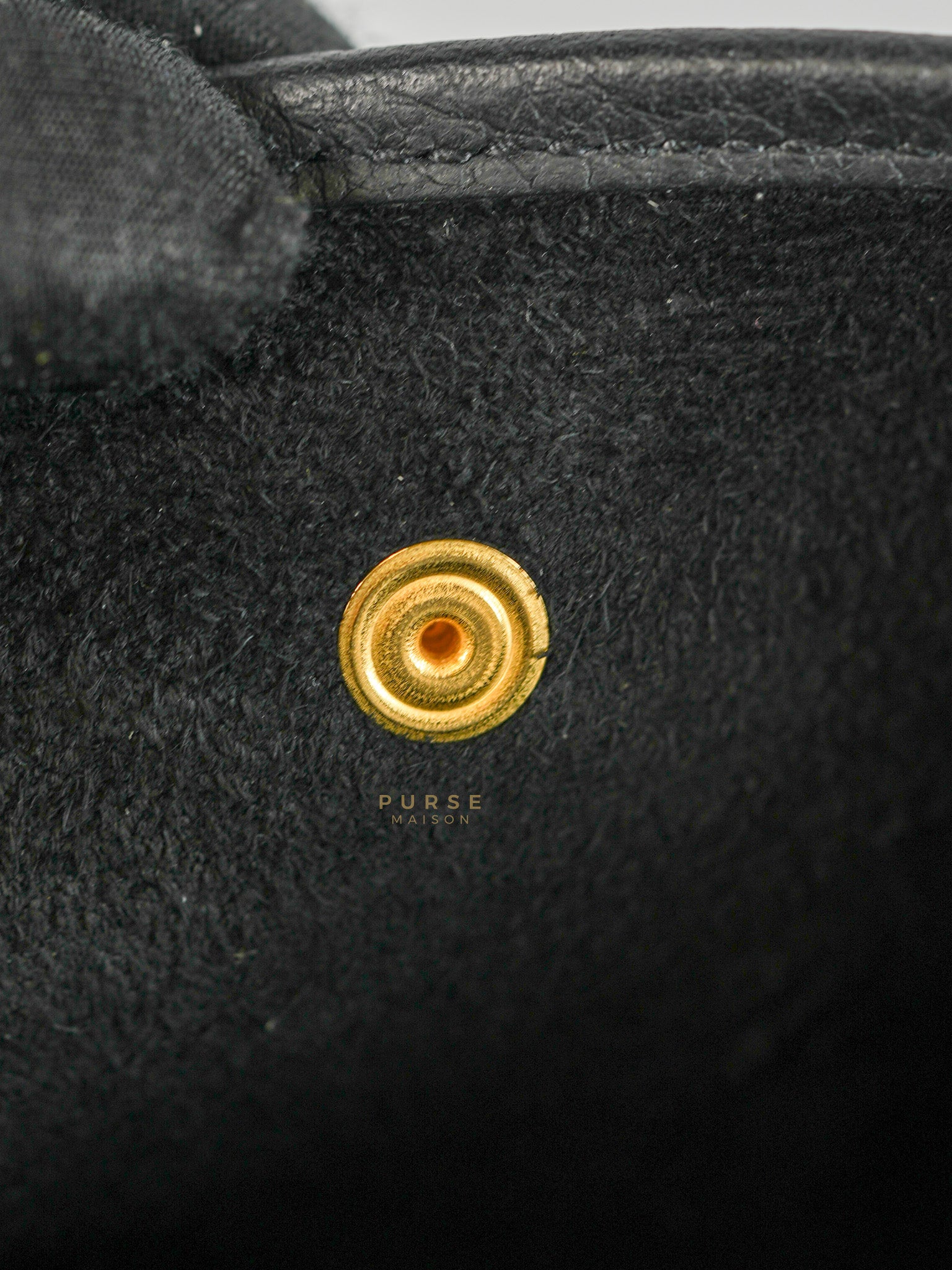 Evelyne TPM Black Clemence Leather in Gold Hardware Stamp D (2019) | Purse Maison Luxury Bags Shop