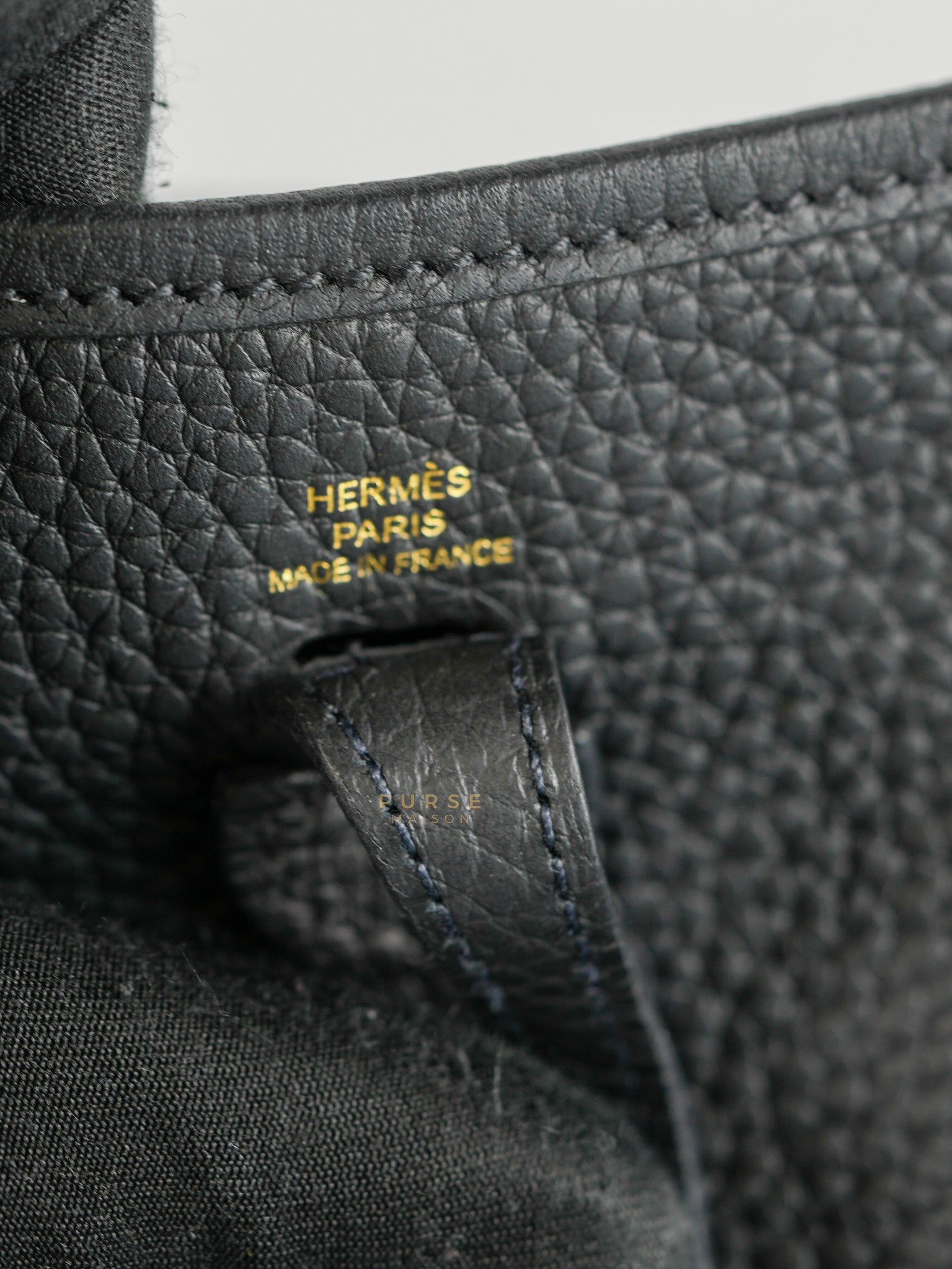 Evelyne TPM Black Clemence Leather in Gold Hardware Stamp D (2019) | Purse Maison Luxury Bags Shop