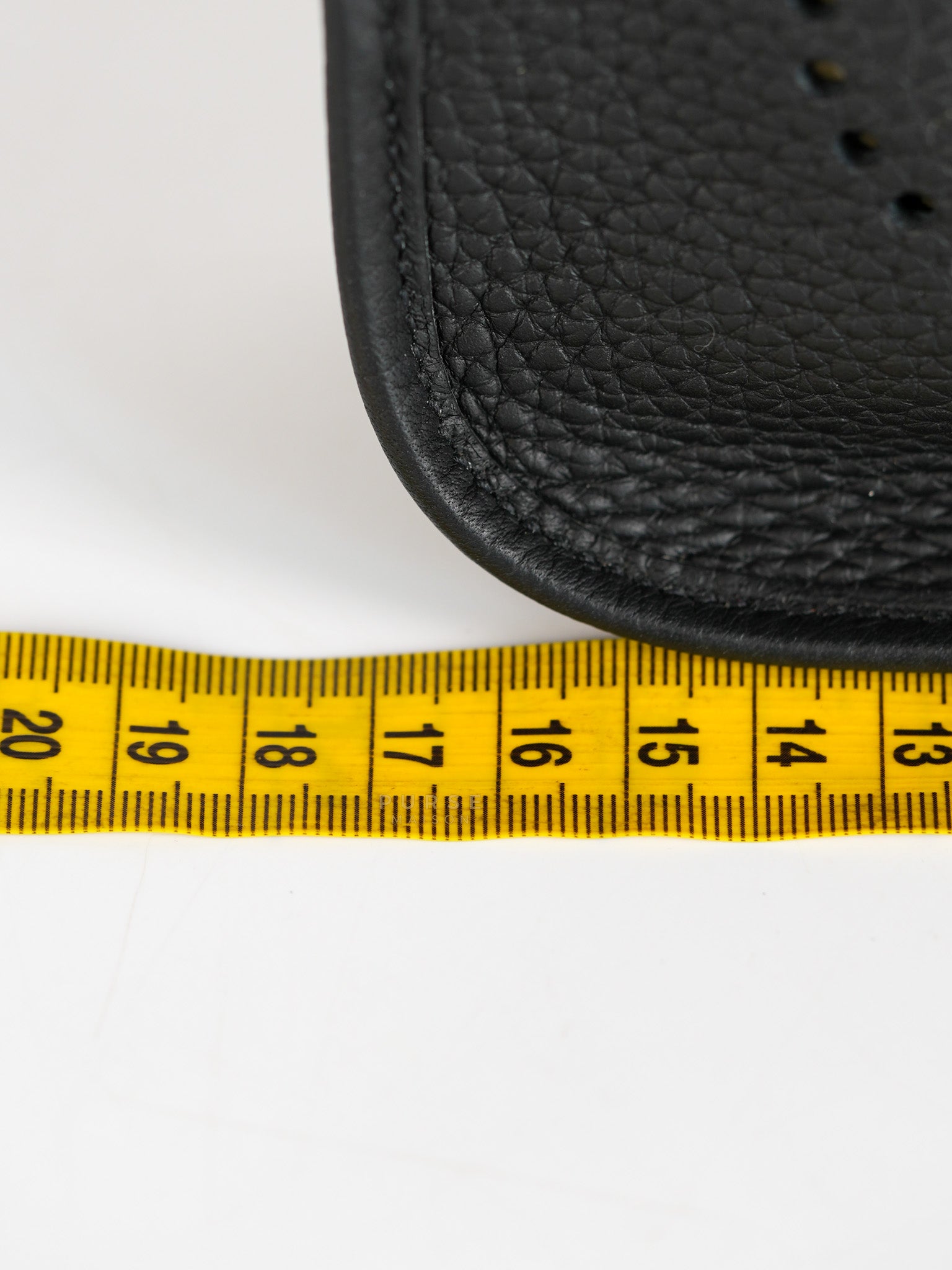 Evelyne TPM Black Clemence Leather in Gold Hardware Stamp D (2019) | Purse Maison Luxury Bags Shop