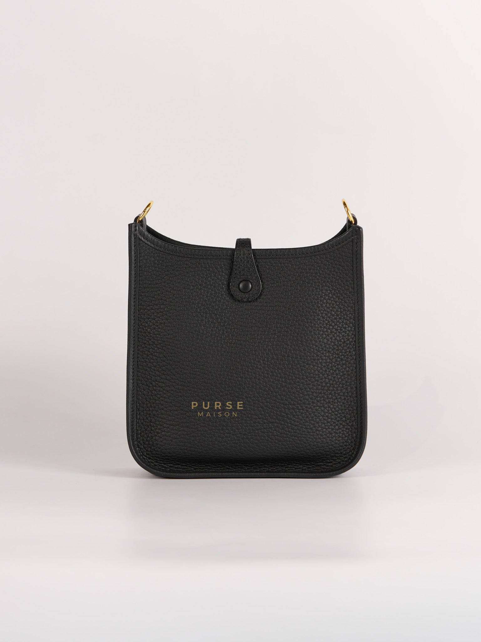 Evelyne TPM Black Clemence Leather in Gold Hardware Stamp D (2019) | Purse Maison Luxury Bags Shop