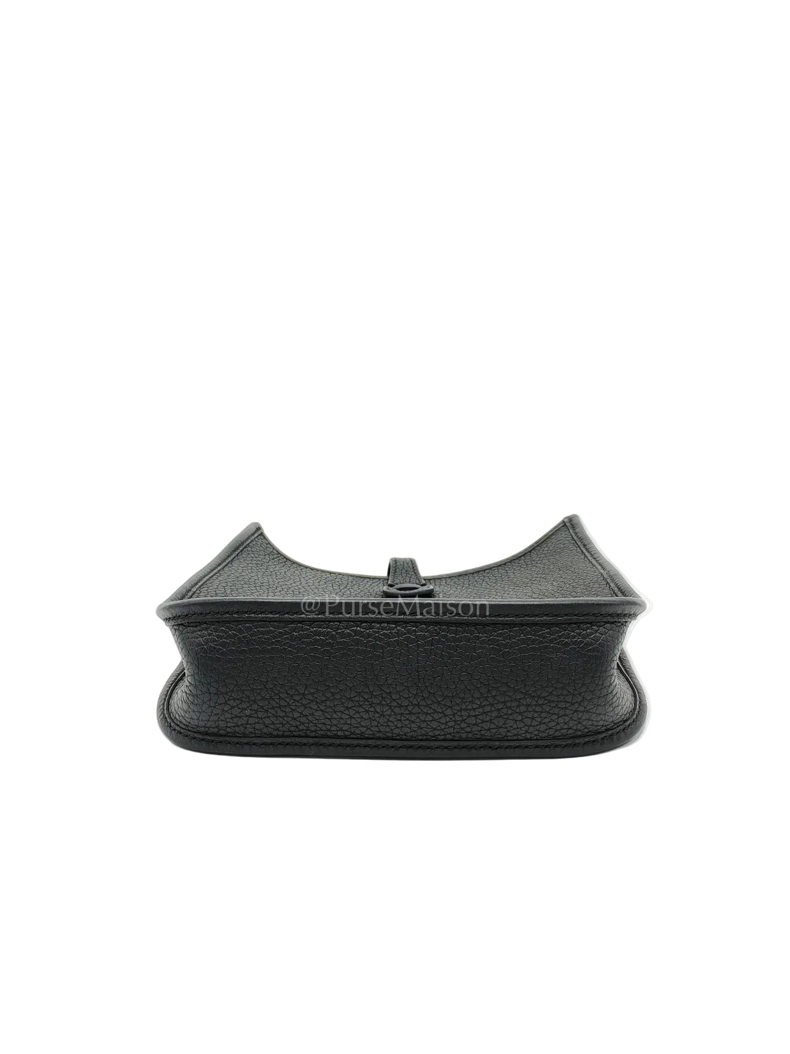 Evelyne TPM Black in Clemence Leather and Gold Hardware Stamp Z (2021) | Purse Maison Luxury Bags Shop
