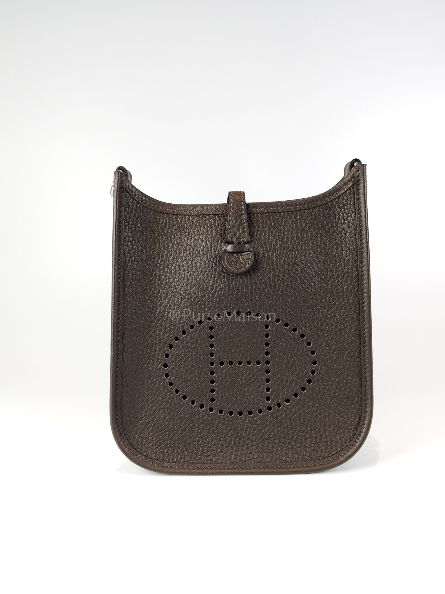 Evelyne TPM Ebene in Clemence Leather and Palladium Hardware Stamp K (2025) | Purse Maison Luxury Bags Shop