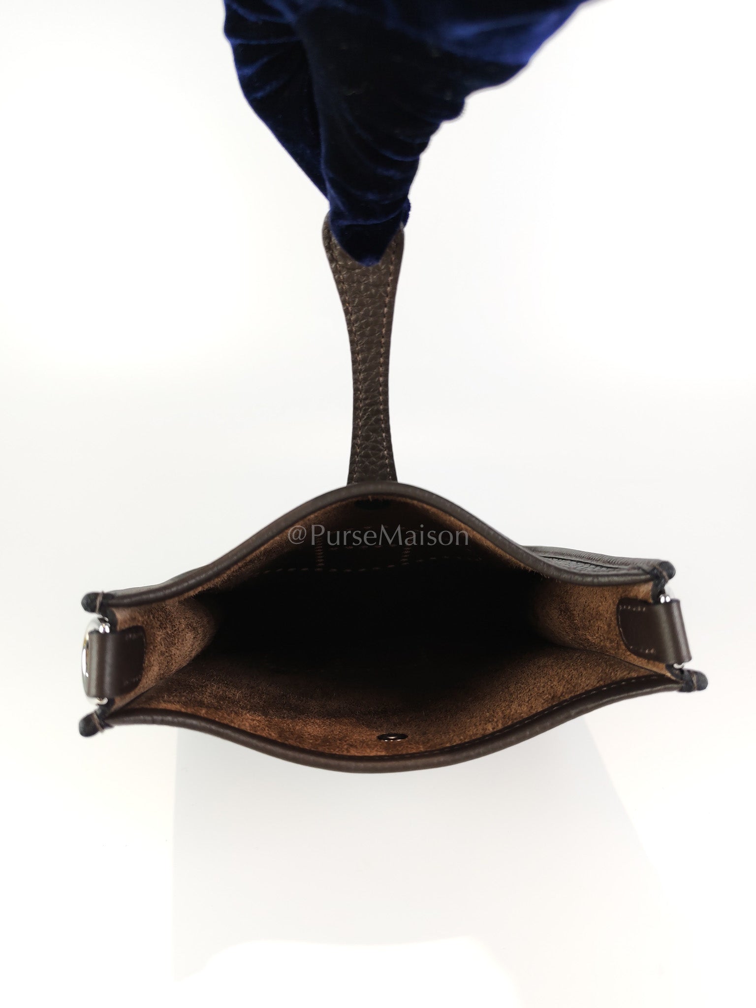 Evelyne TPM Ebene in Clemence Leather and Palladium Hardware Stamp K (2025) | Purse Maison Luxury Bags Shop