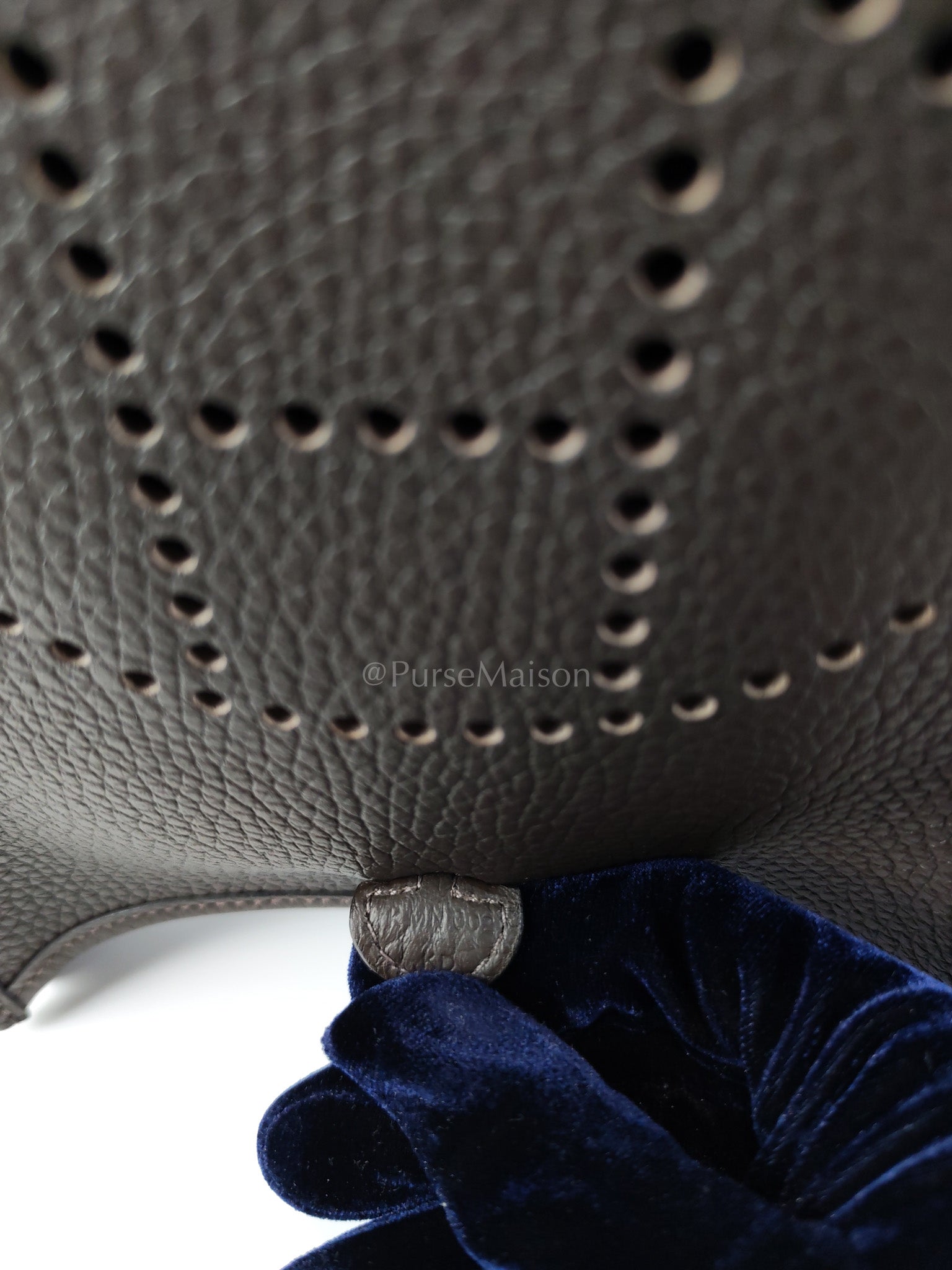 Evelyne TPM Ebene in Clemence Leather and Palladium Hardware Stamp K (2025) | Purse Maison Luxury Bags Shop