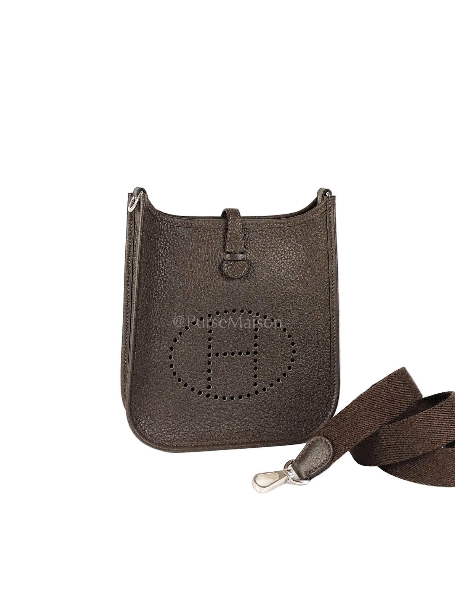 Evelyne TPM Ebene in Clemence Leather and Palladium Hardware Stamp K (2025) | Purse Maison Luxury Bags Shop