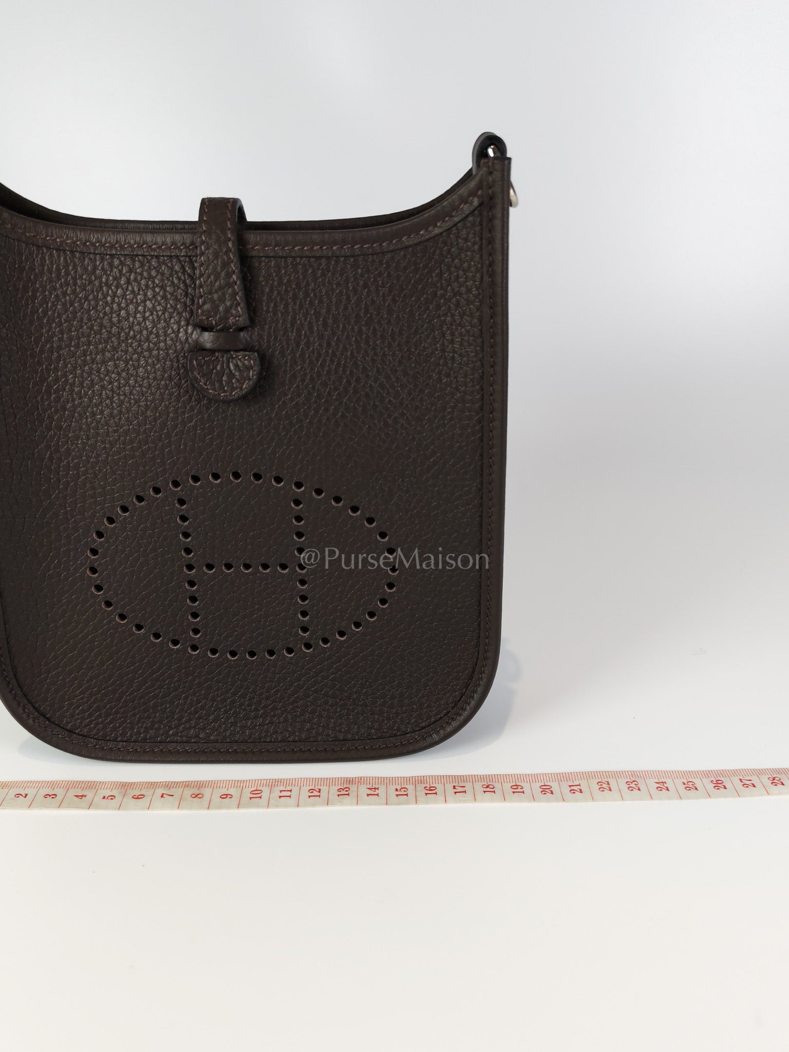 Evelyne TPM Ebene in Clemence Leather and Palladium Hardware Stamp K (2025) | Purse Maison Luxury Bags Shop