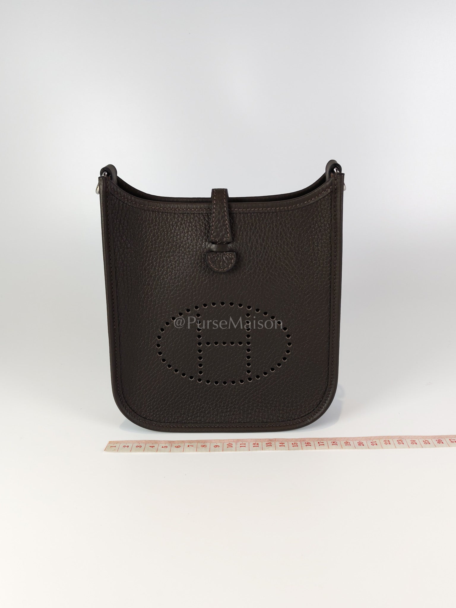 Evelyne TPM Ebene in Clemence Leather and Palladium Hardware Stamp K (2025) | Purse Maison Luxury Bags Shop