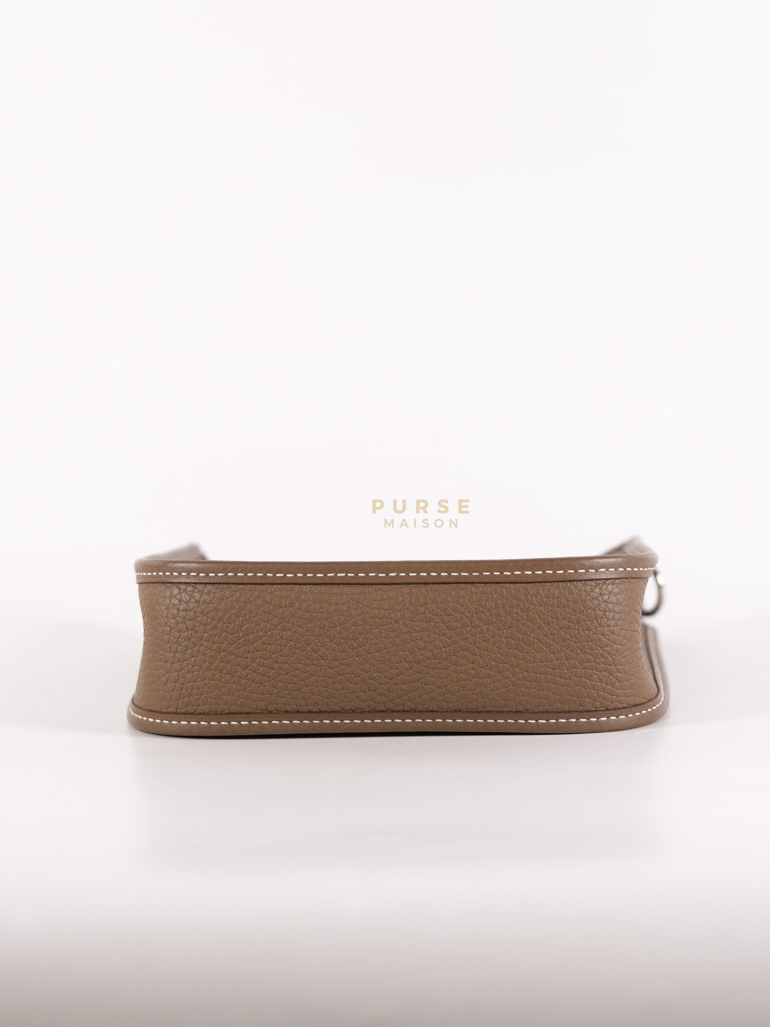 Evelyne TPM Etoupe in Clemence Leather and Palladium Hardware Stamp Y (2020) | Purse Maison Luxury Bags Shop