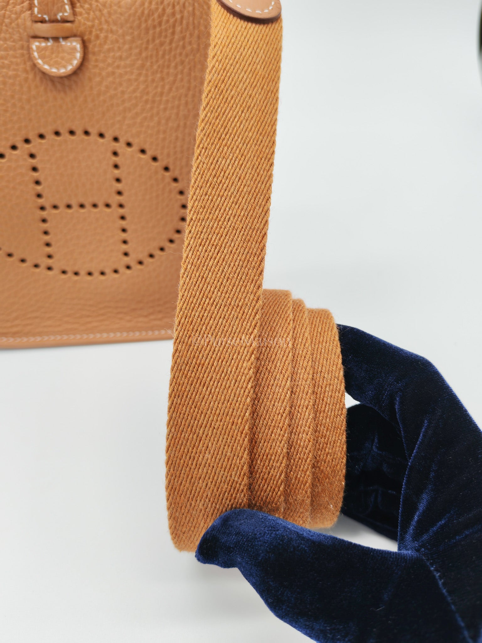 Evelyne TPM Gold Clemence Leather and Gold Hardware Stamp W(2024) | Purse Maison Luxury Bags Shop