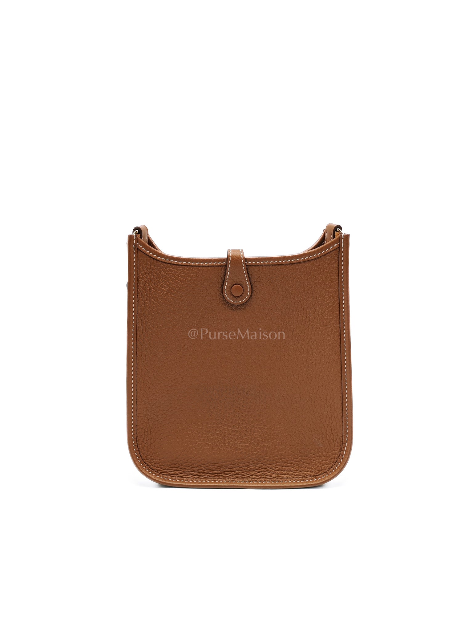 Evelyne TPM Gold Clemence Leather and Gold Hardware Stamp W(2024) | Purse Maison Luxury Bags Shop