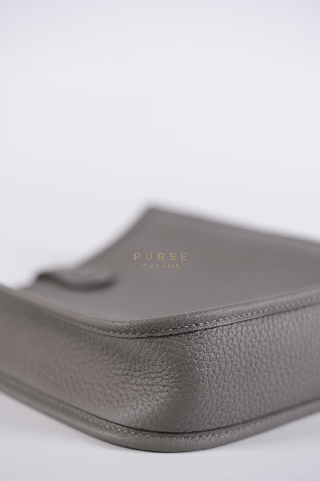 Evelyne TPM Gris Meyer Clemence Leather Palladium Hardware Stamp K(2025) | Purse Maison Luxury Bags Shop