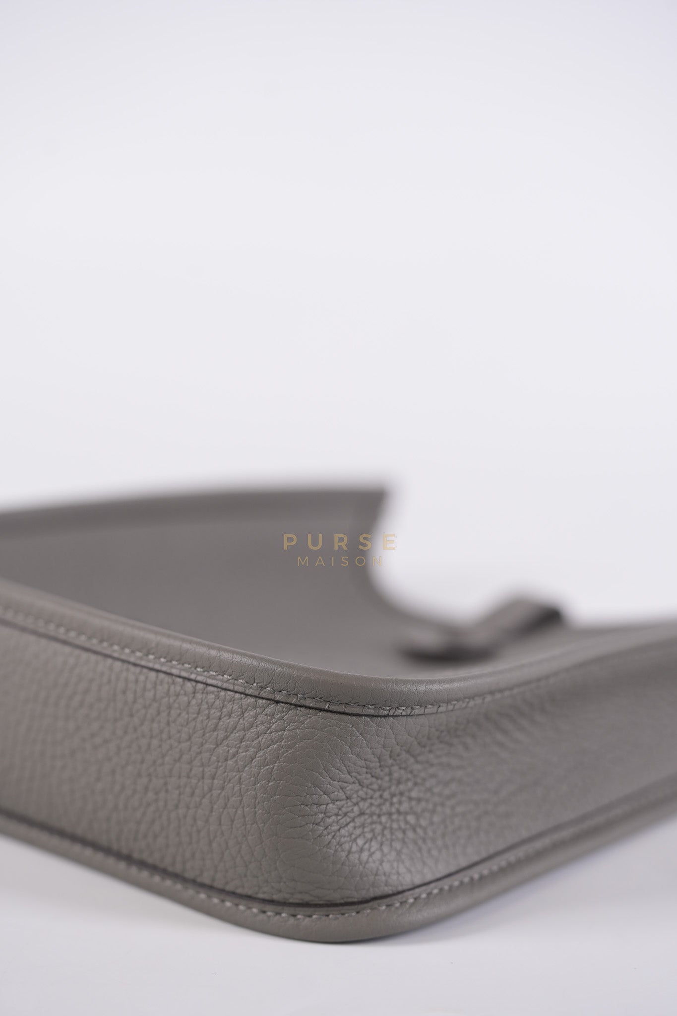 Evelyne TPM Gris Meyer Clemence Leather Palladium Hardware Stamp K(2025) | Purse Maison Luxury Bags Shop