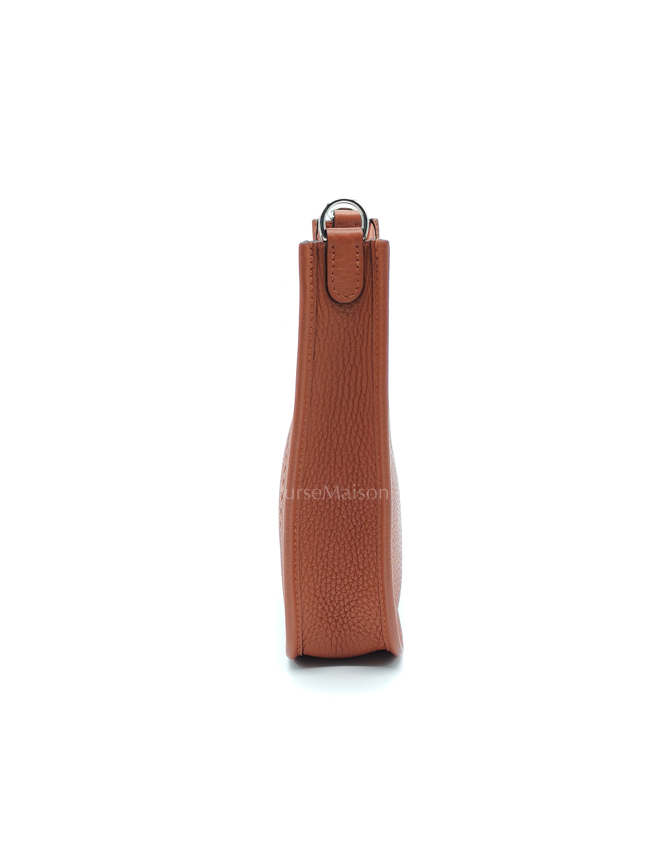 Evelyne TPM in Cuivre Clemence Leather & Palladium Hardware Stamp B (2023) | Purse Maison Luxury Bags Shop