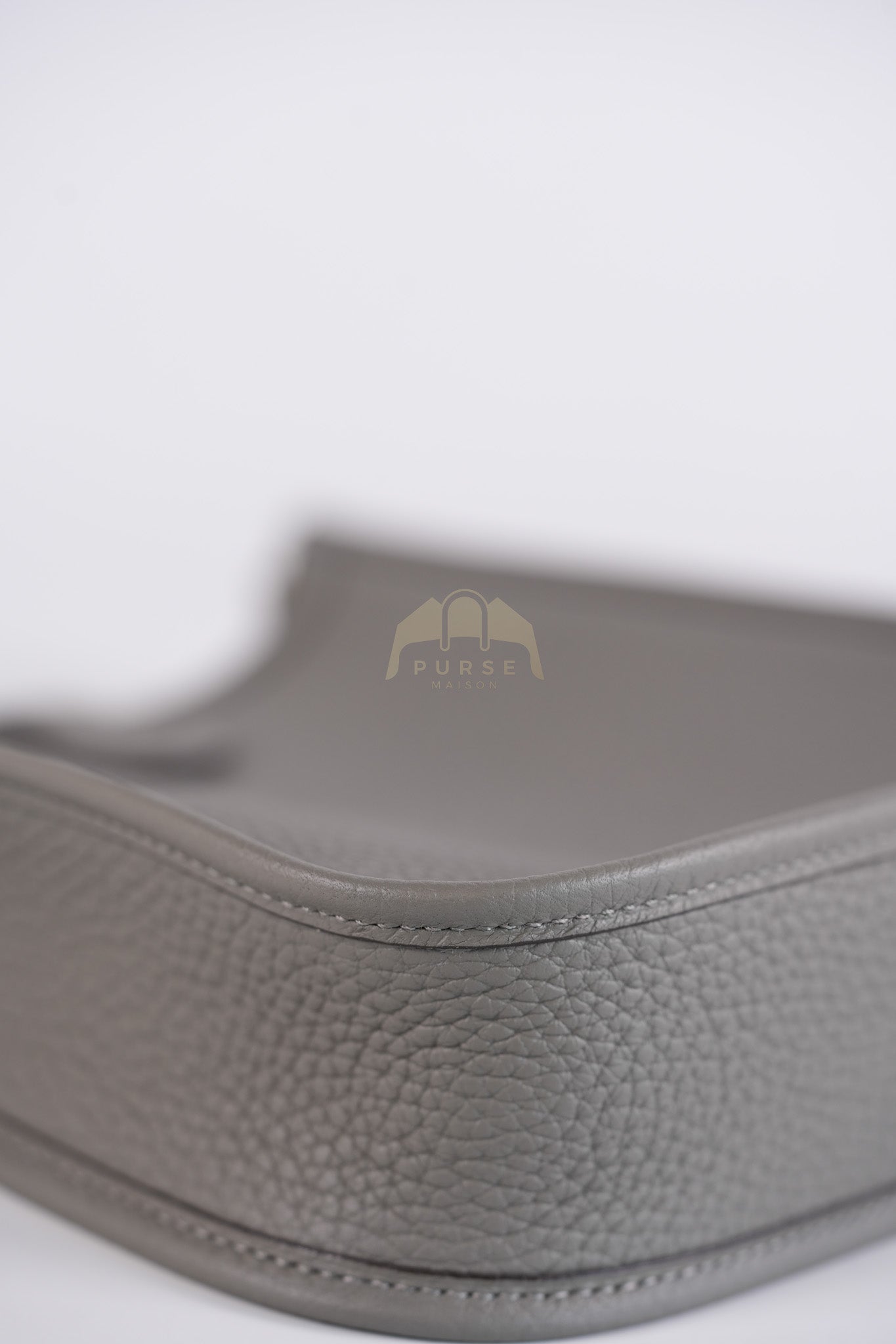 Evelyne TPM in Gris Meyer Clemence Bull Calfskin Gold Hardware Stamp K(2025) | Purse Maison Luxury Bags Shop