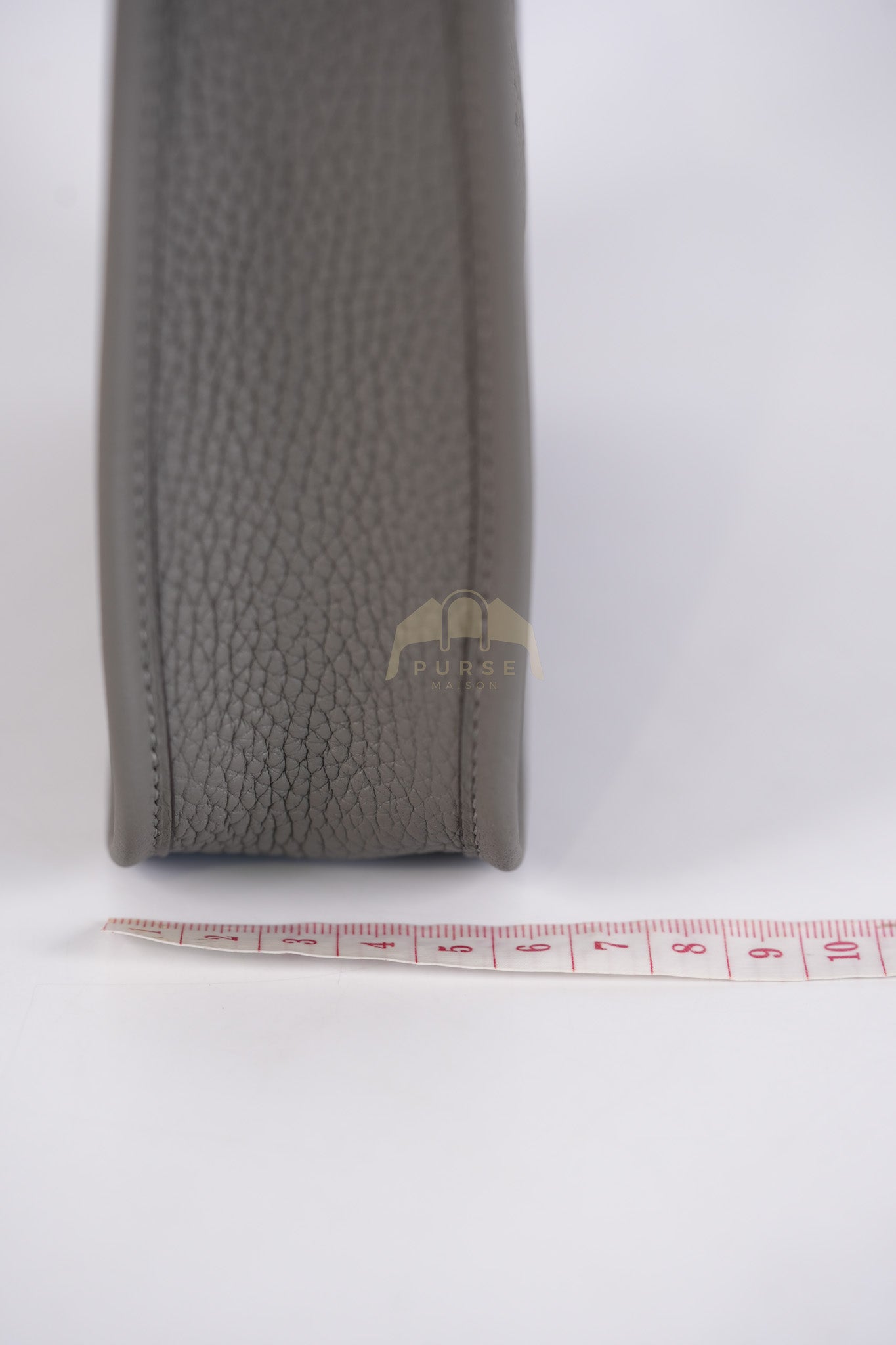 Evelyne TPM in Gris Meyer Clemence Bull Calfskin Gold Hardware Stamp K(2025) | Purse Maison Luxury Bags Shop