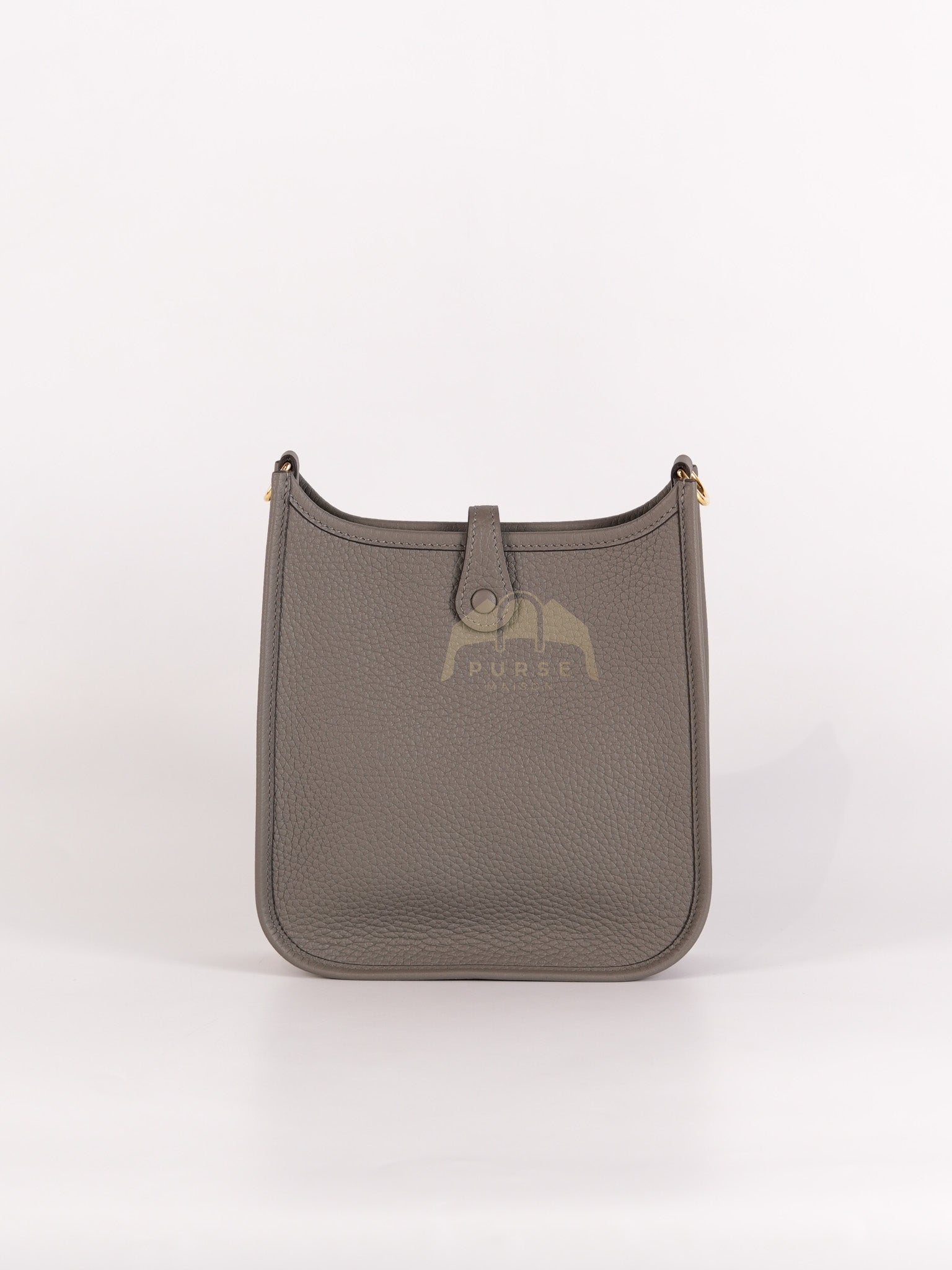 Evelyne TPM in Gris Meyer Clemence Bull Calfskin Gold Hardware Stamp K(2025) | Purse Maison Luxury Bags Shop