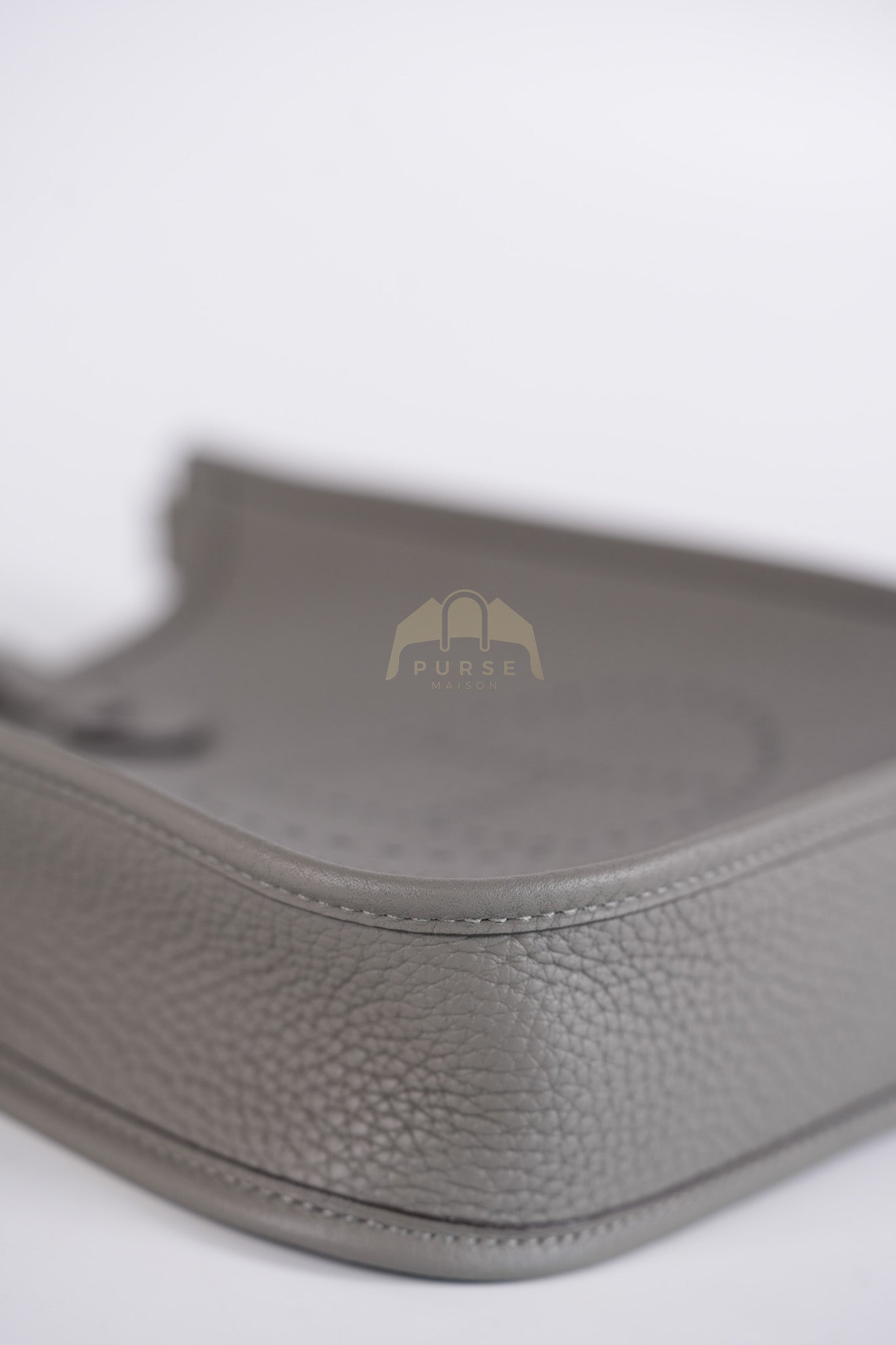 Evelyne TPM in Gris Meyer Clemence Bull Calfskin Gold Hardware Stamp K(2025) | Purse Maison Luxury Bags Shop